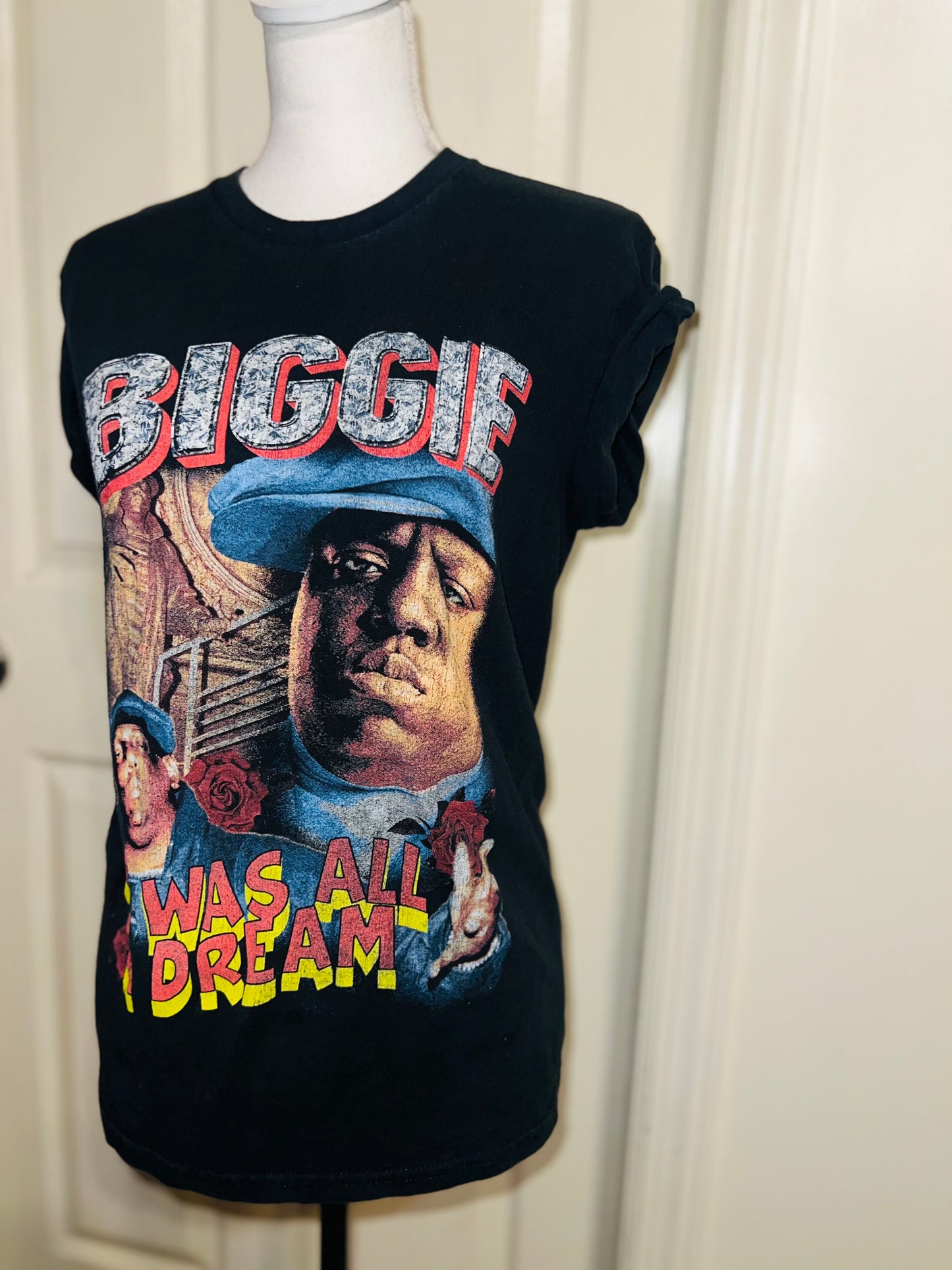 Biggie Smalls Oversized Distressed Tee