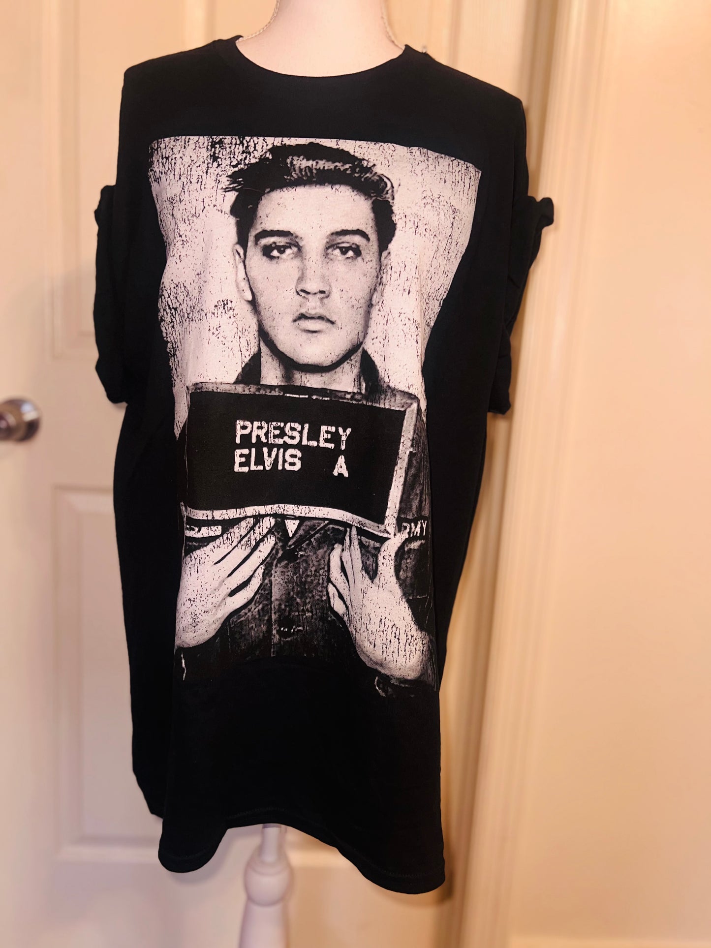 Elvis Oversized Distressed Tee