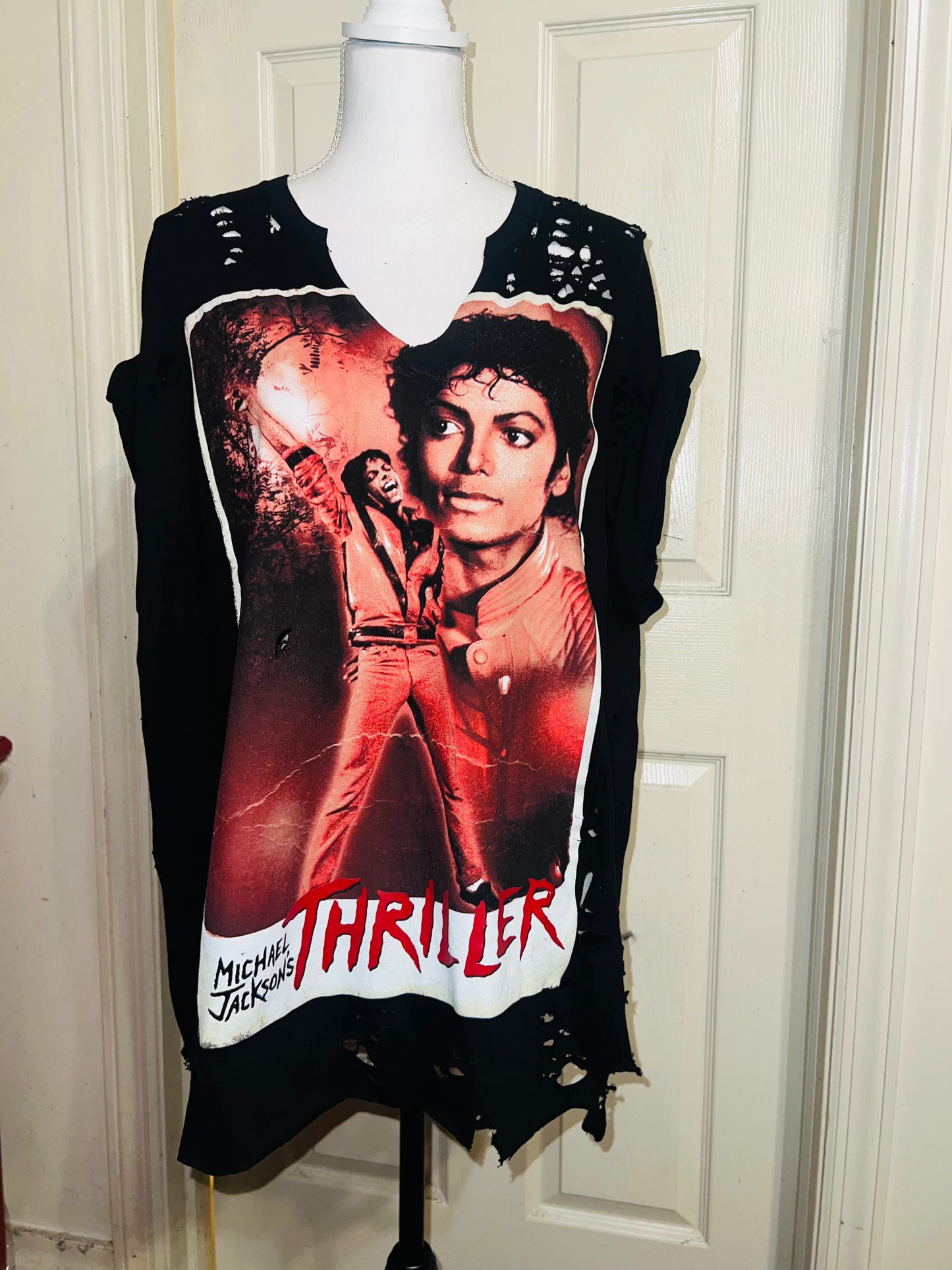 Michael Jackson Thriller Distressed Tee