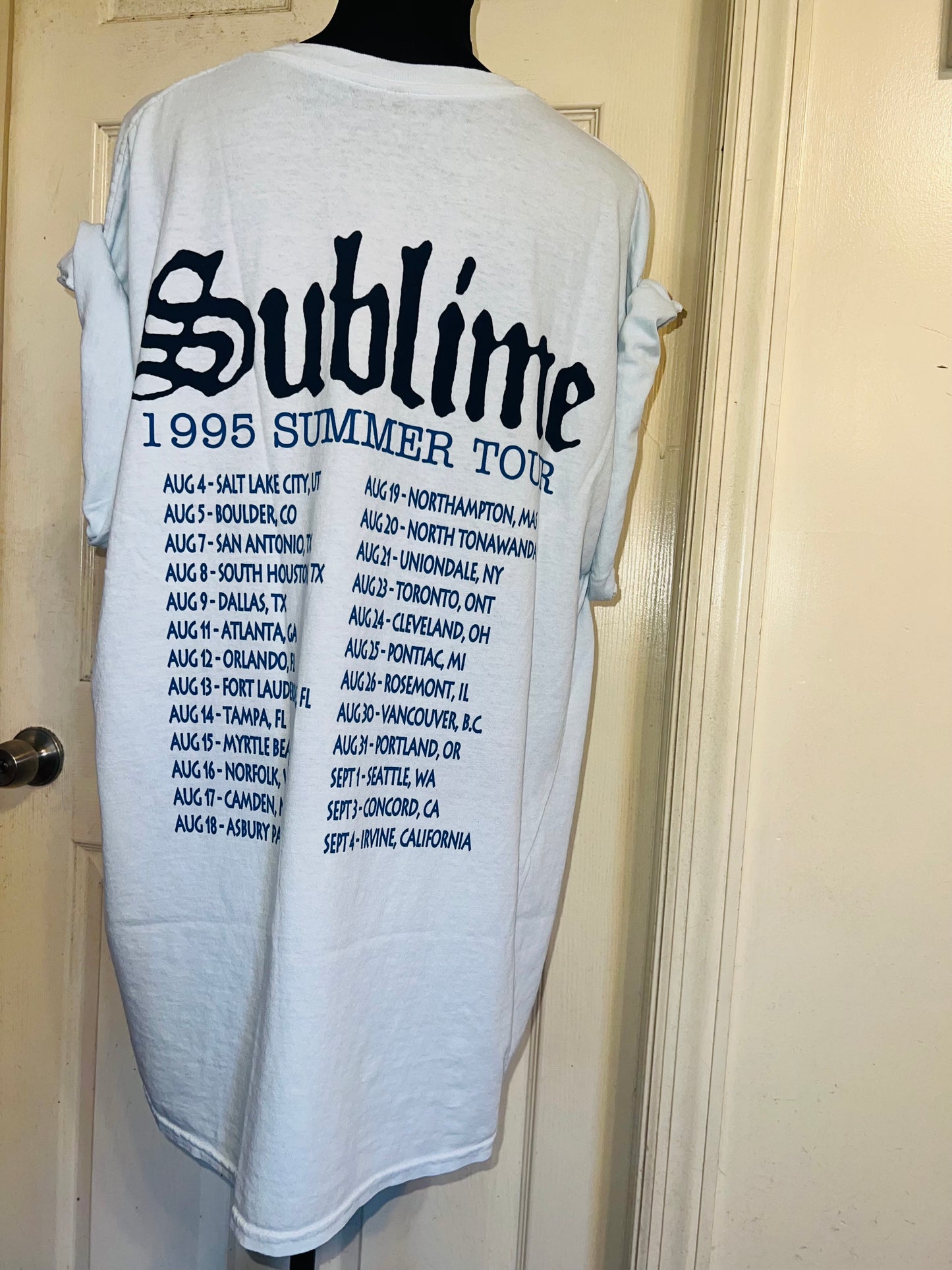 Sublime Double Sided Oversized Distressed Tee