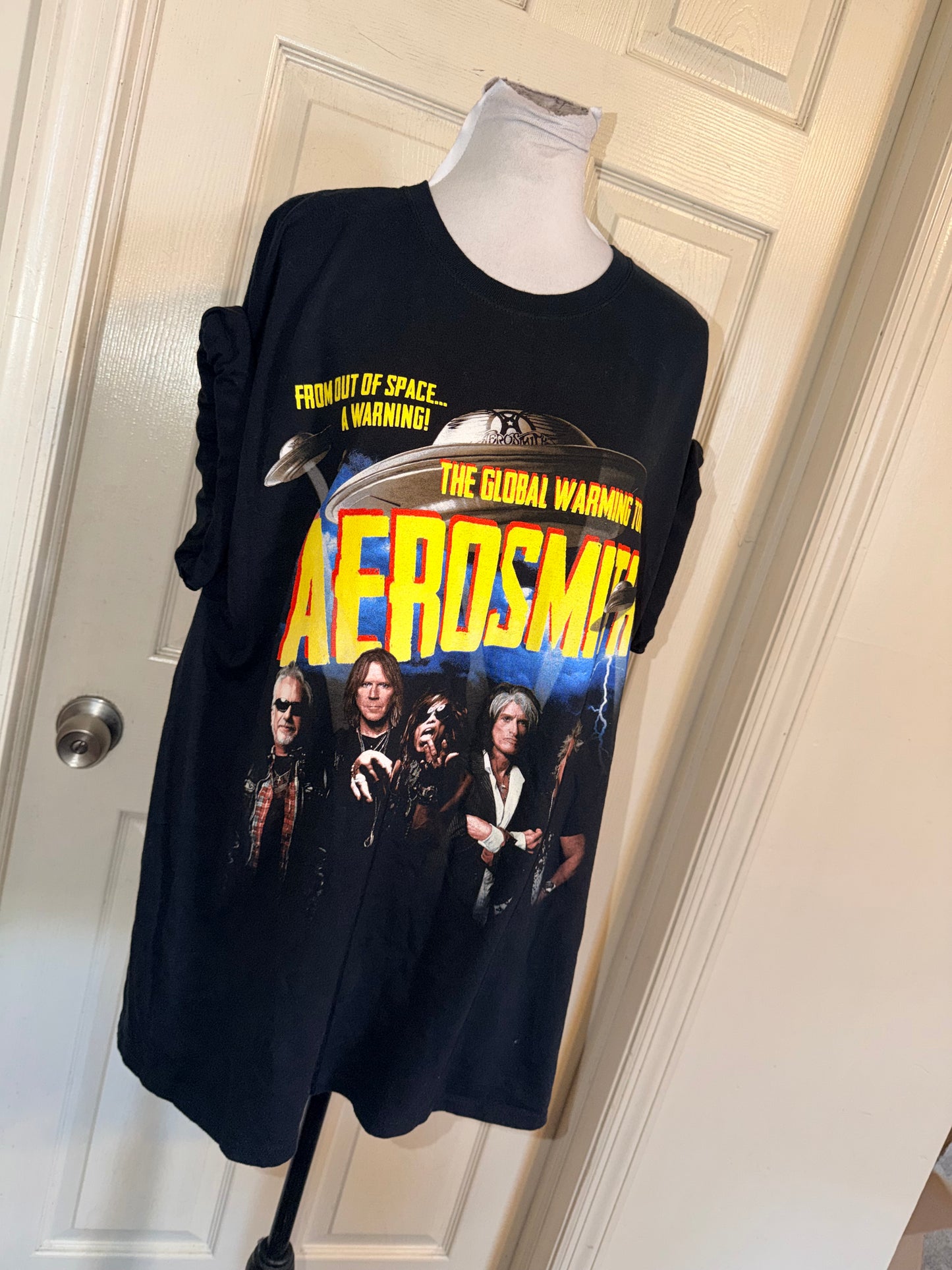 Aerosmith Double Sided Vintage Oversized Distressed Tee