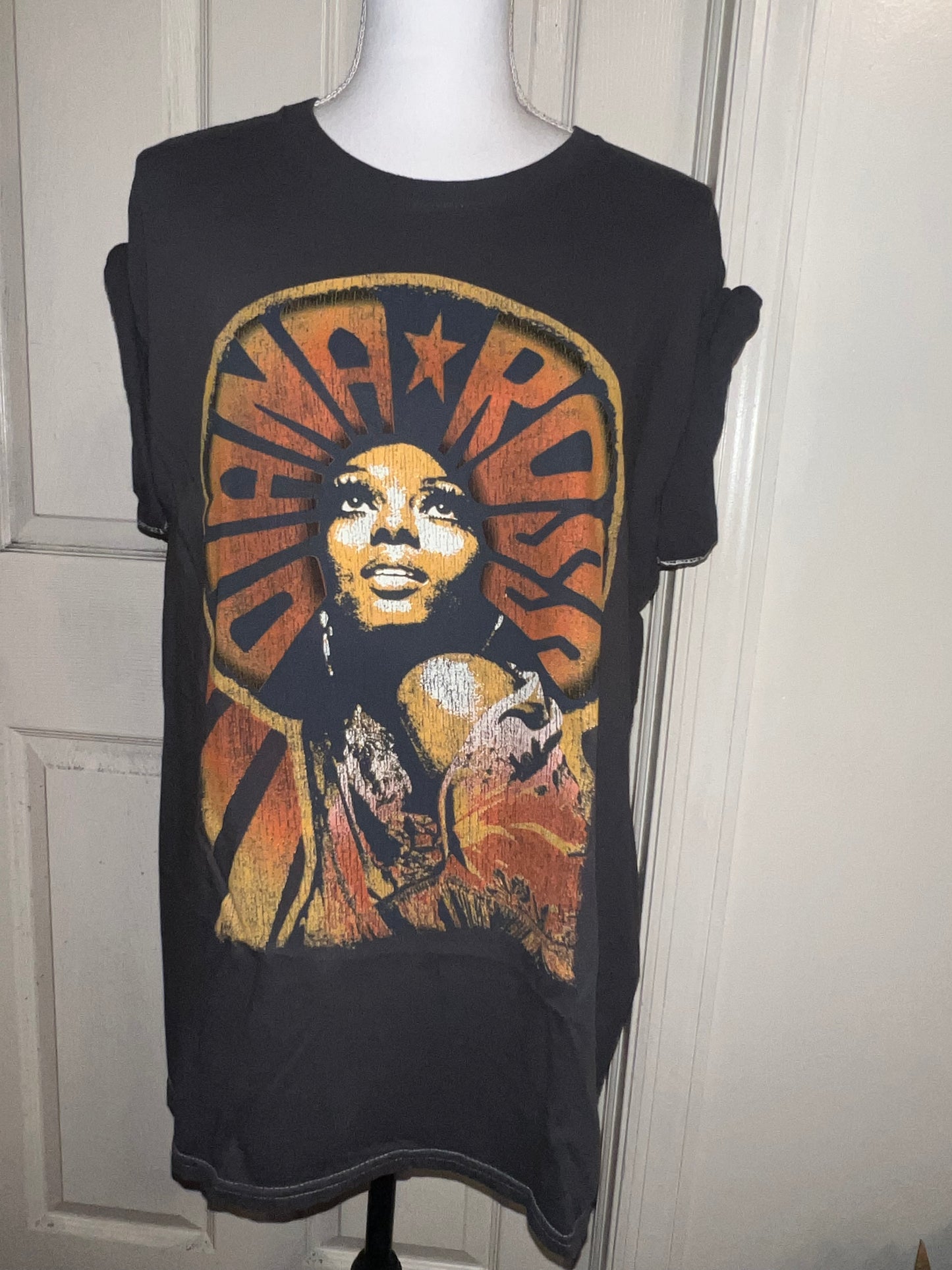 Diana Ross Oversized Distressed T-Shirt