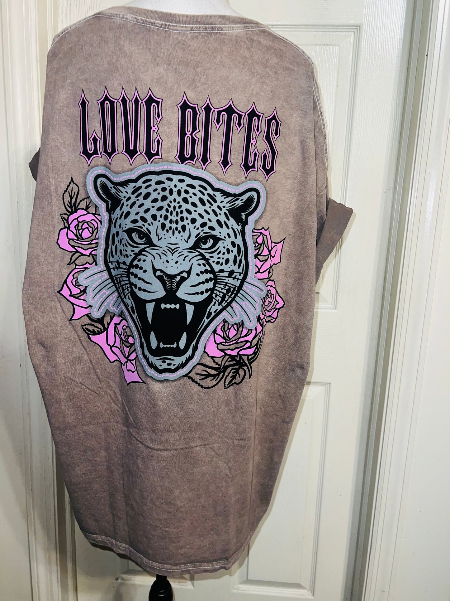 Def Leppard Double Sided Oversized Distressed Tee