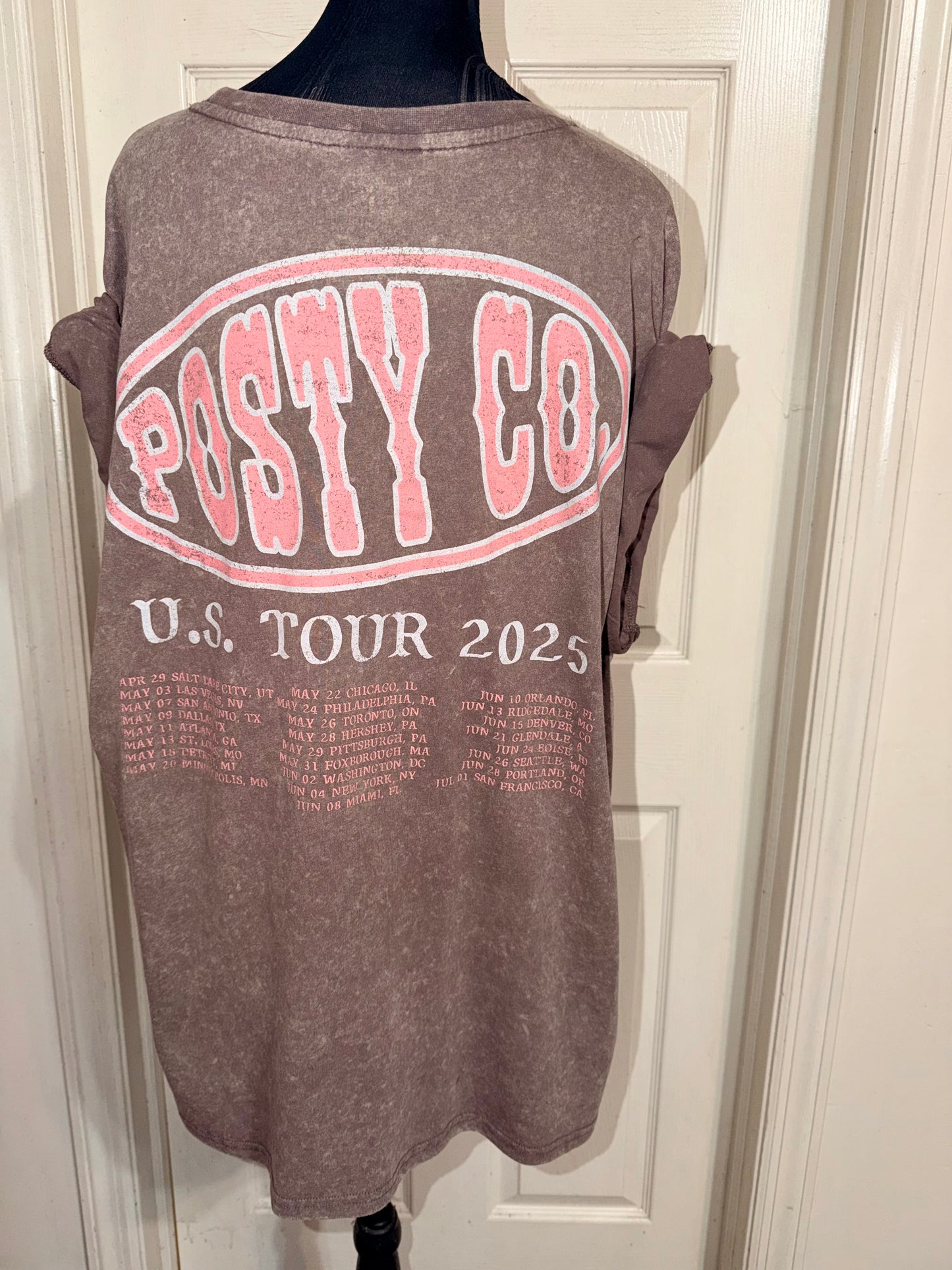 Post Malone Double Sided Oversized Distressed Tee