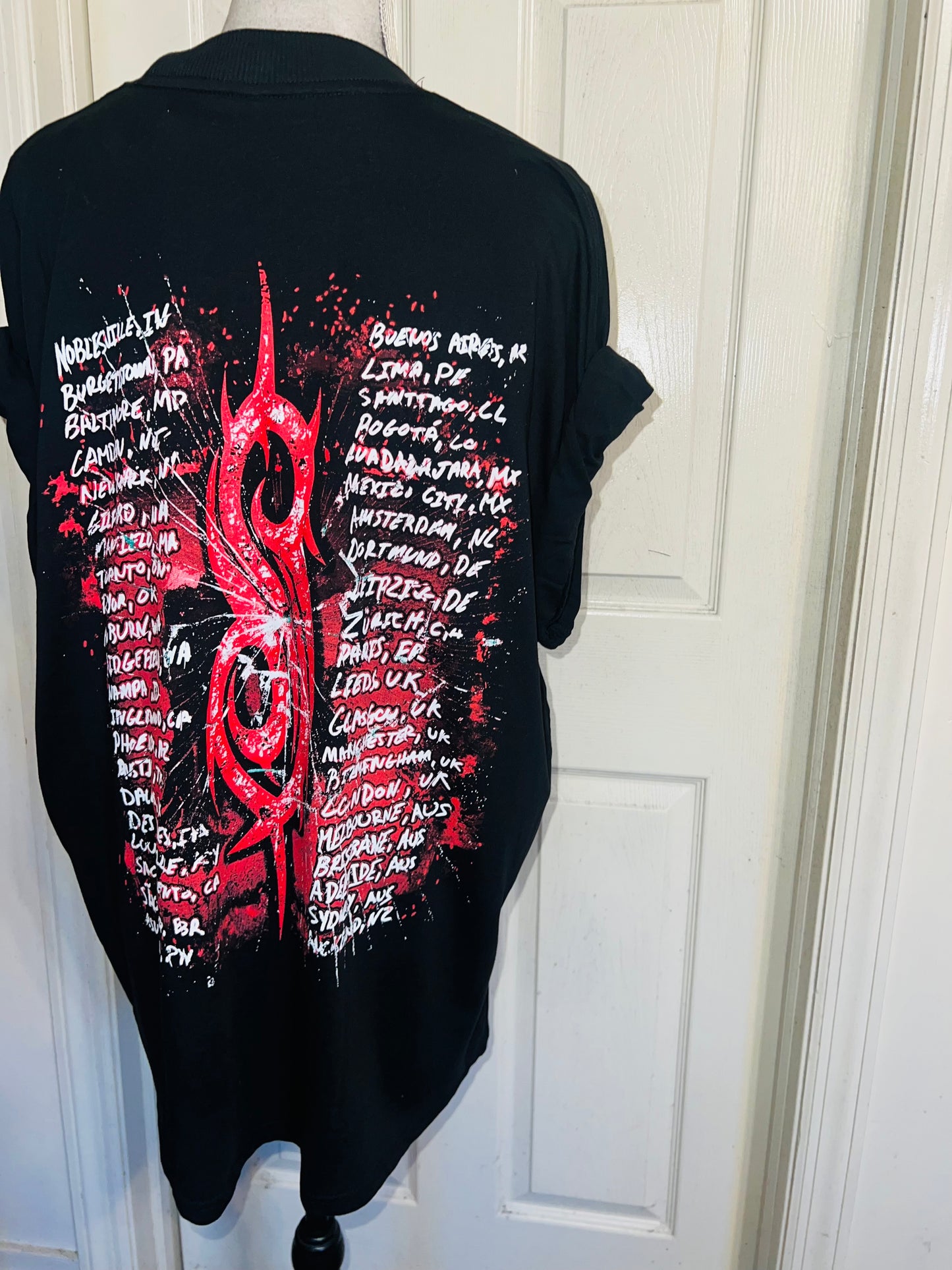 Slipknot Double Sided Oversized Distressed Tee