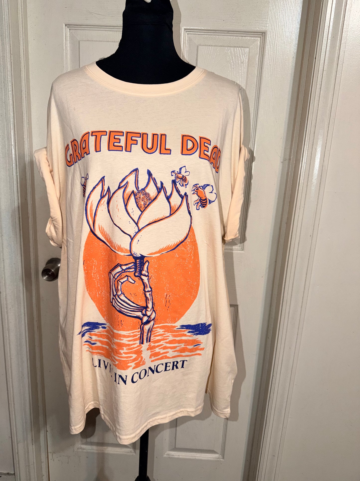 Grateful Dead Oversized Distressed Tee