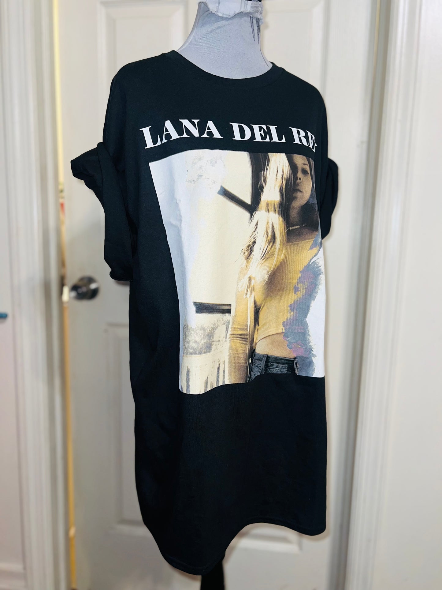 Lana Del Rey Oversized Distressed Tee