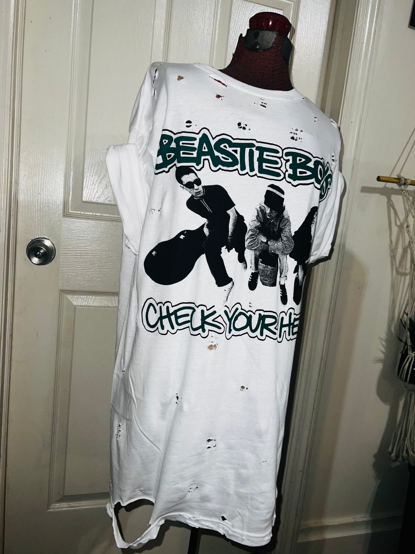 Beastie Boys Double Sided Oversized Distressed Tee