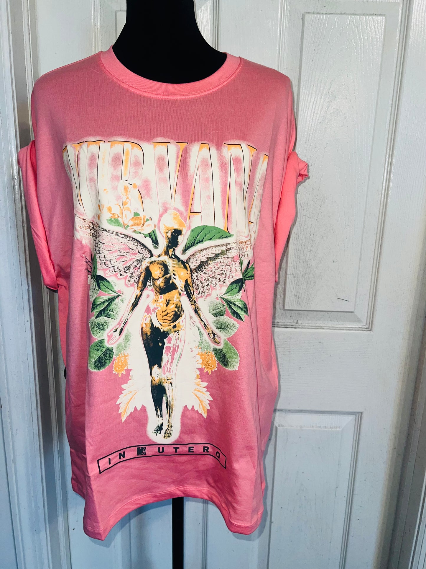 Nirvana Oversized Distressed Tee
