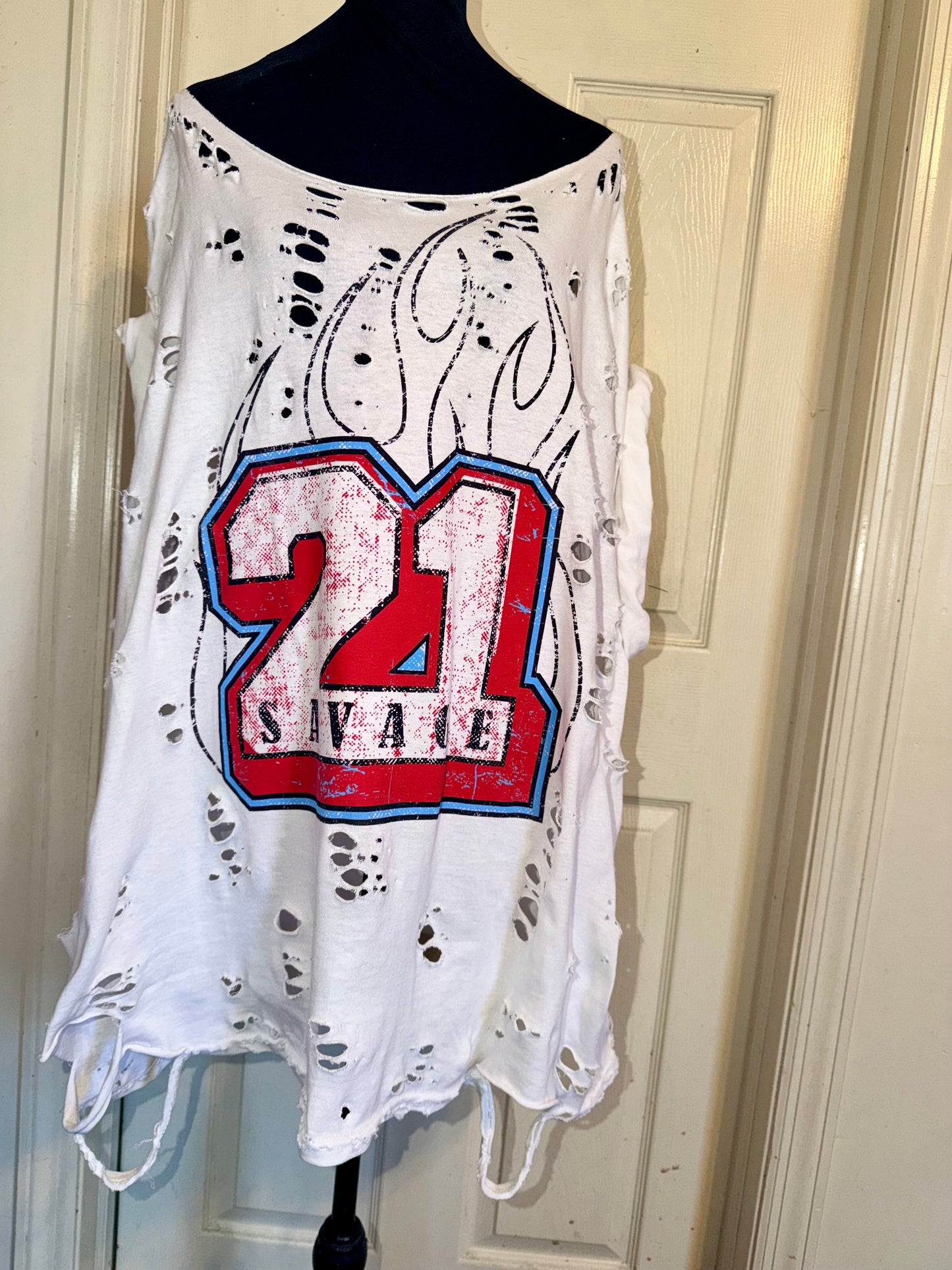 21 Savage Oversized Distressed Tee (As Is)