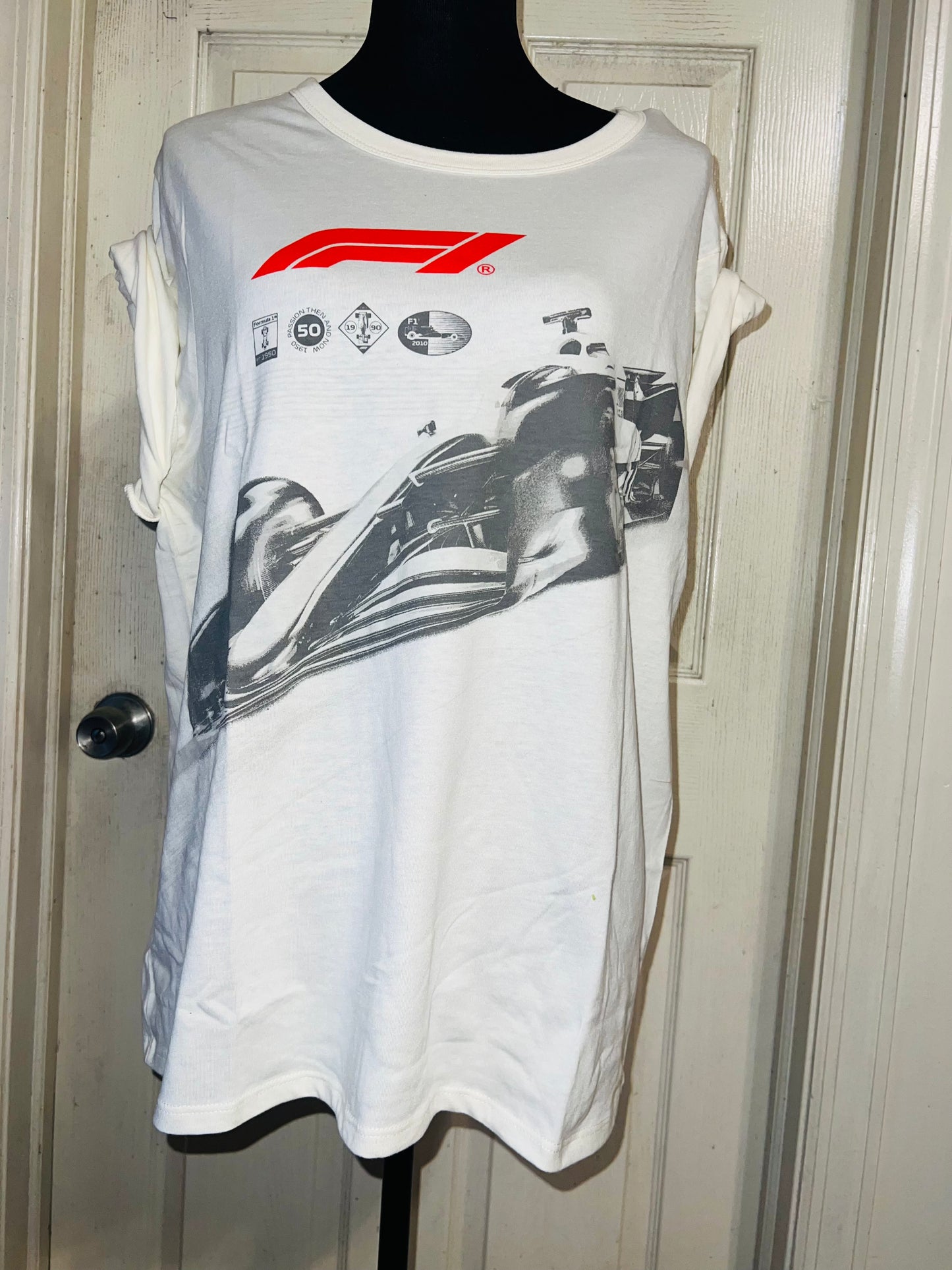 Formula 1 Oversized Distressed Tee