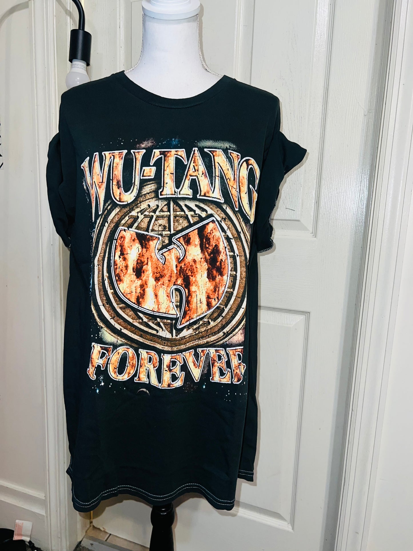 Wu-Tang Clan Double Sided Oversized Distressed Tee