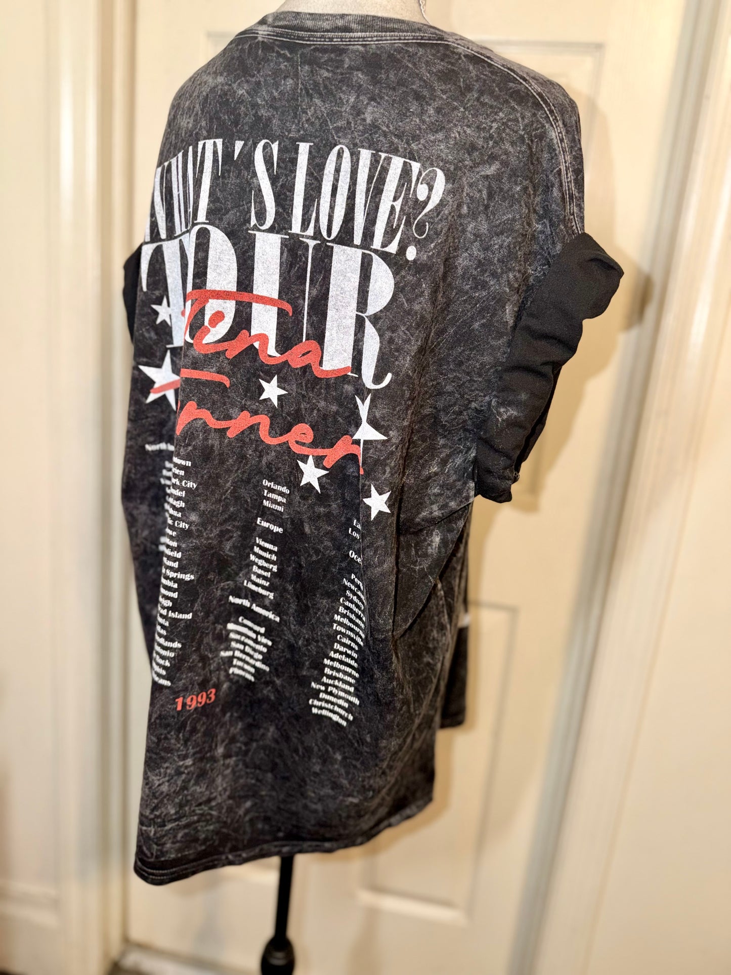 Tina Turner Double Sided Oversized Distressed Tee