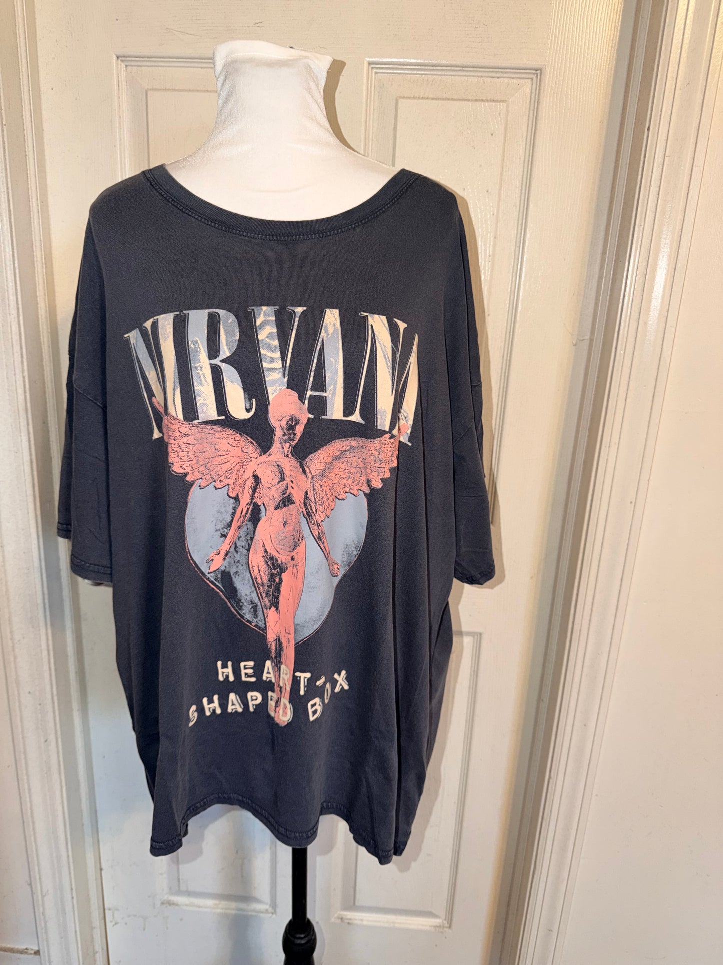 Nirvana Oversized Distressed Tee