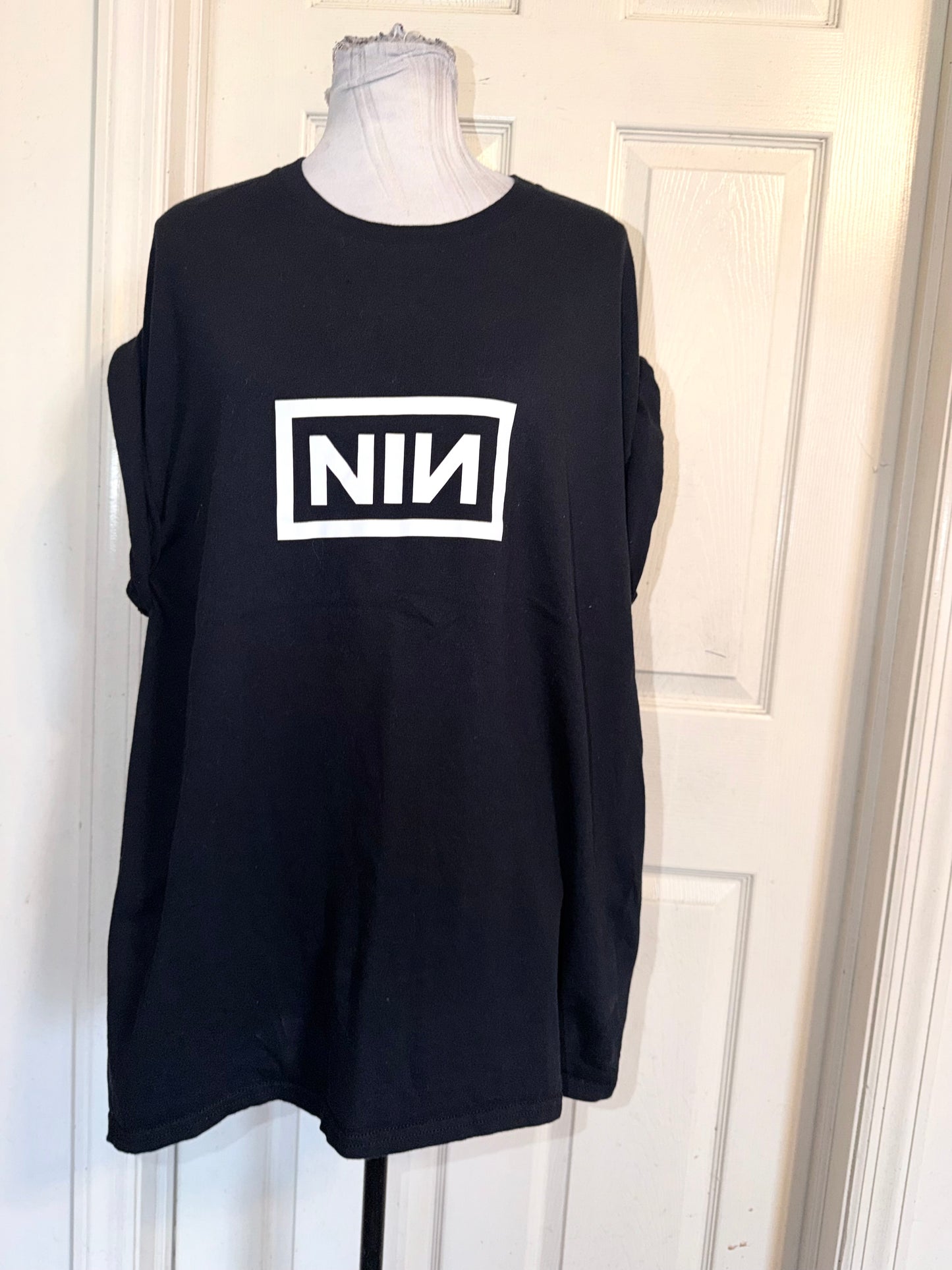 Nine Inch Nails Double Sided Oversized Distressed Tee