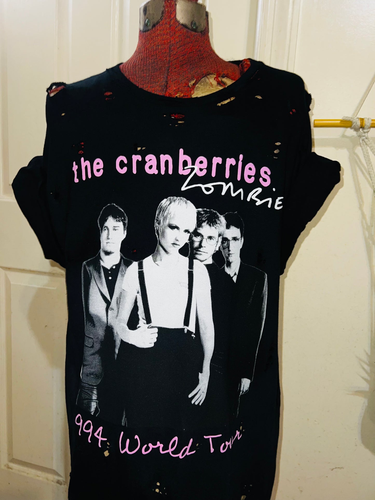The Cranberries Oversized Distressed Tee