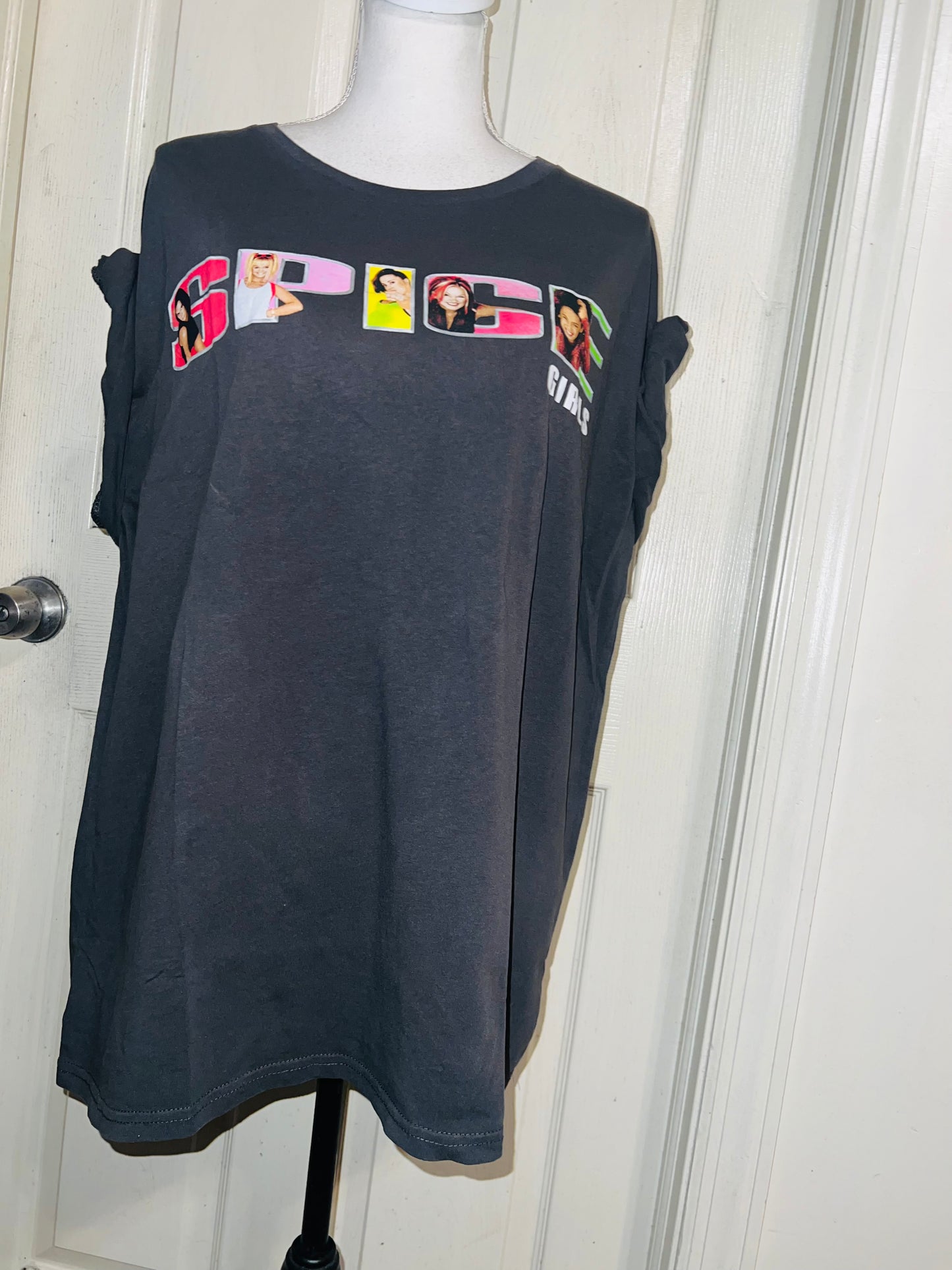 Spice Girls Oversized Distressed Tee