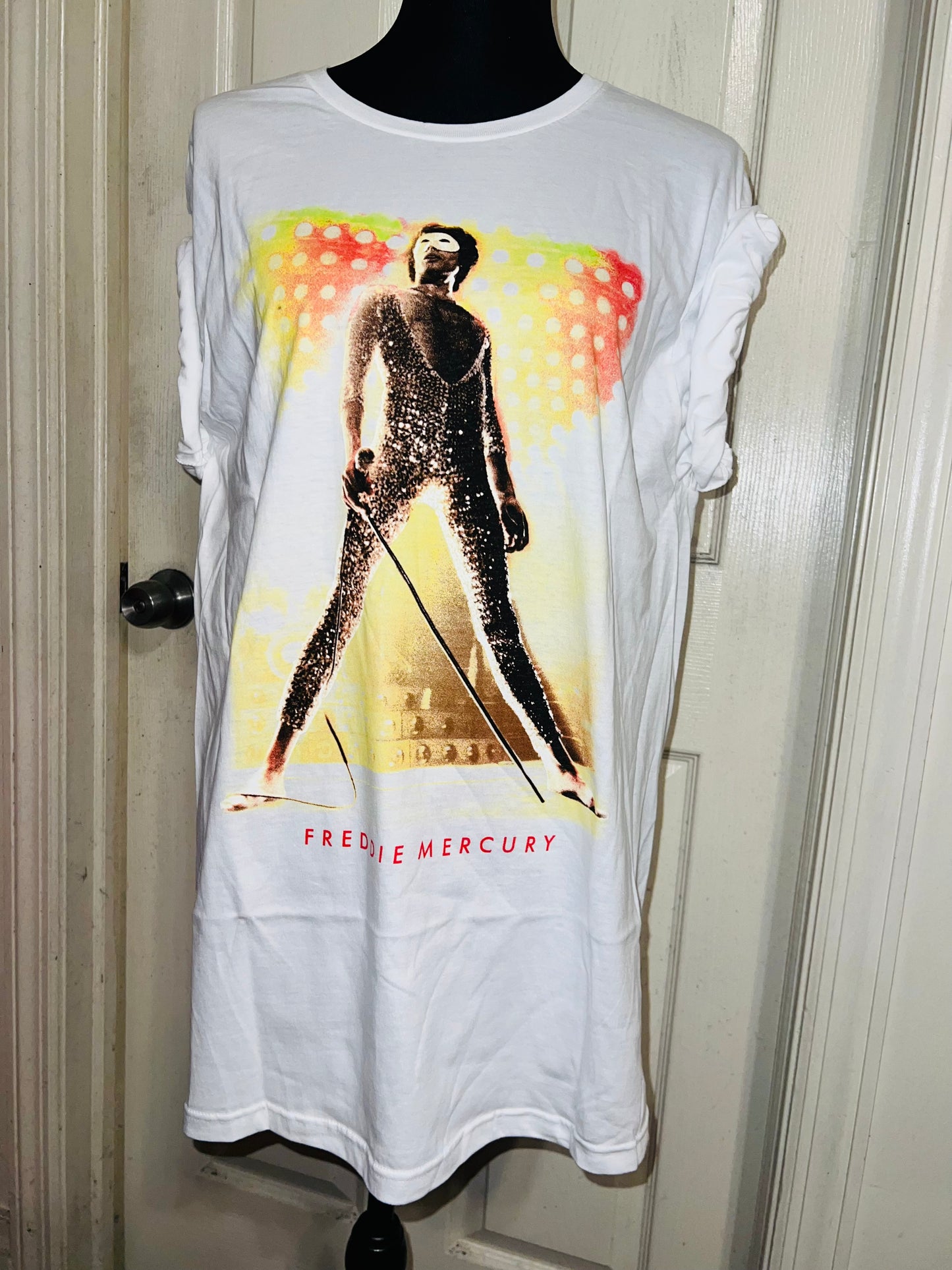 Freddie Mercury Oversized Distressed T-Shirt