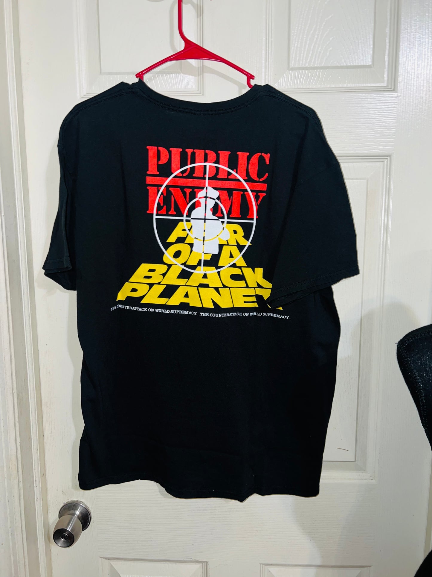 Public Enemy Oversized Double Sided Distressed Tee