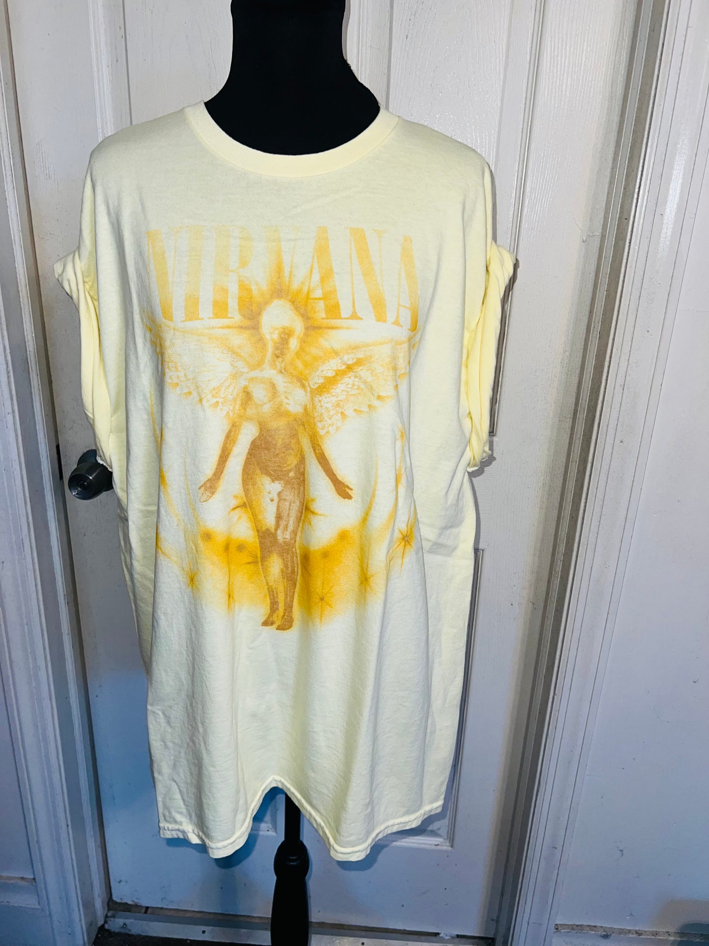 Nirvana Oversized Distressed Tee