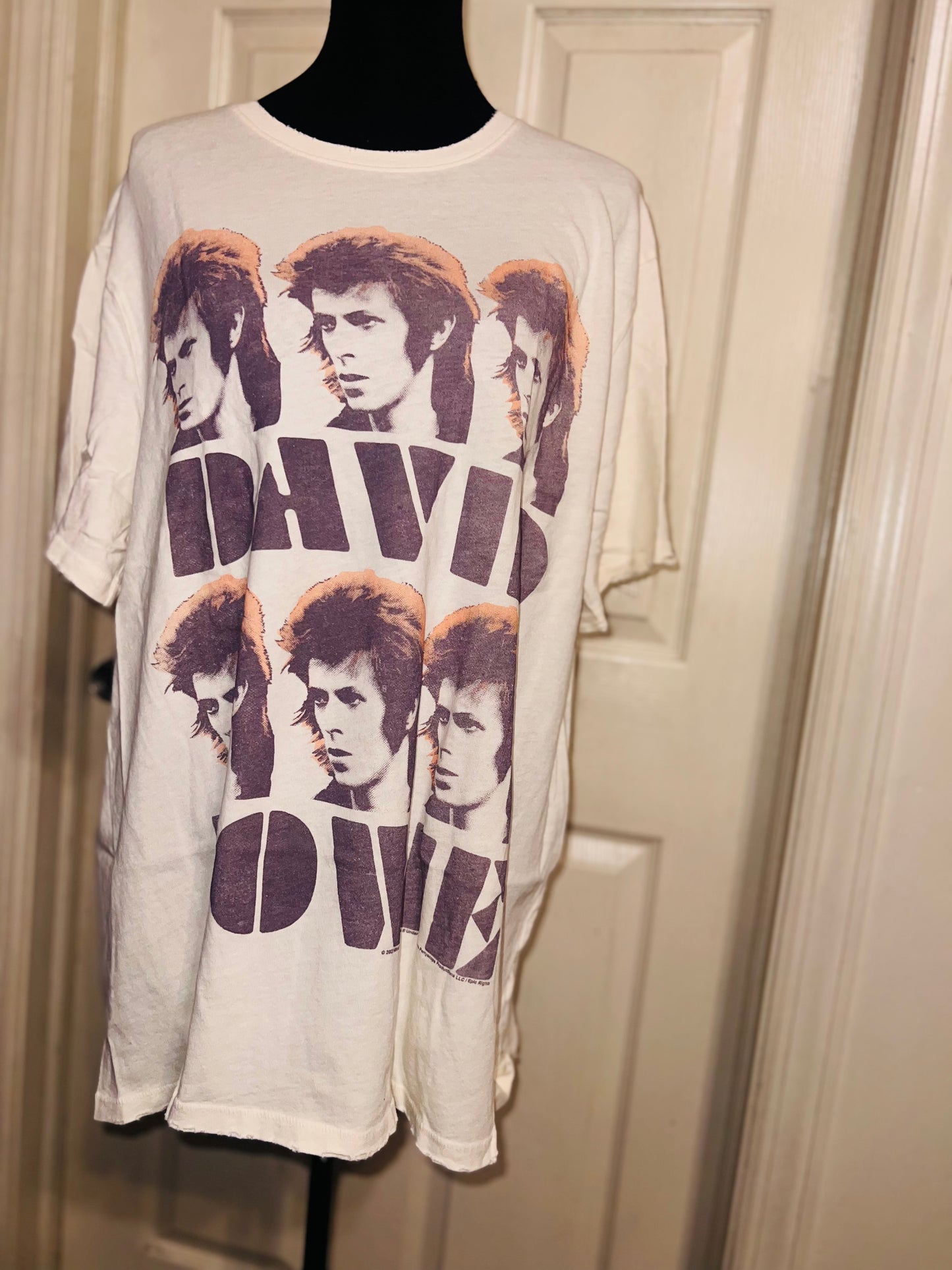 David Bowie Oversized Distressed Tee