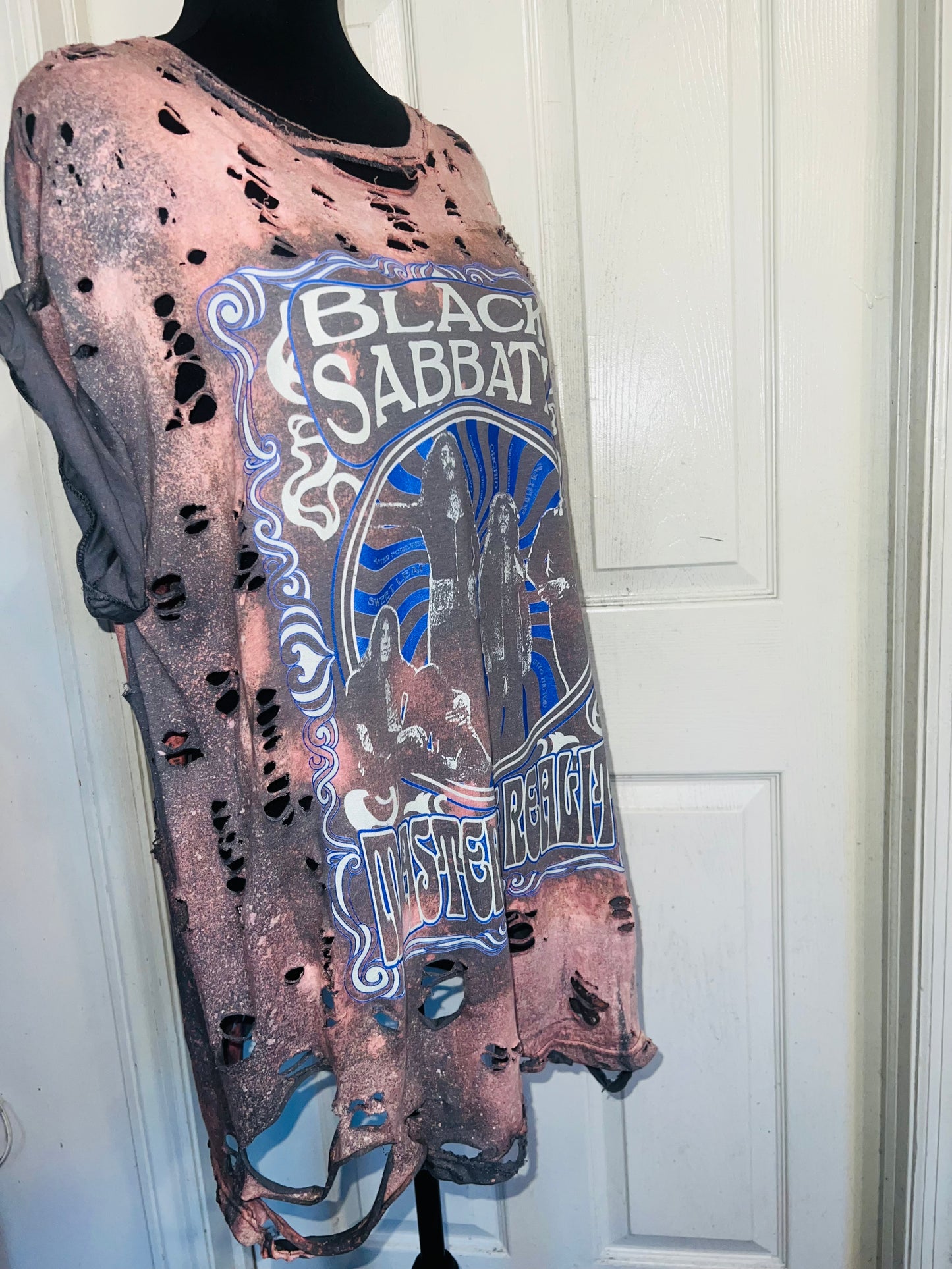 Black Sabbath Oversized Distressed Tee