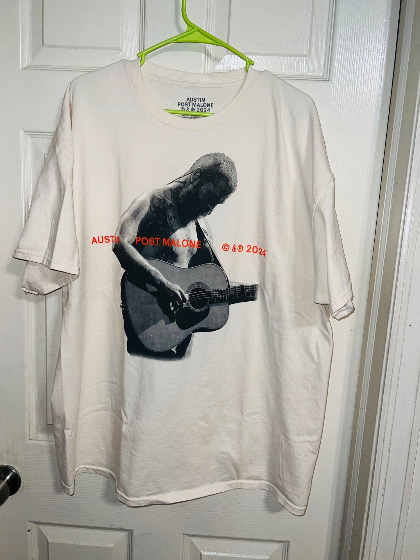 Post Malone Oversized Distressed Tee