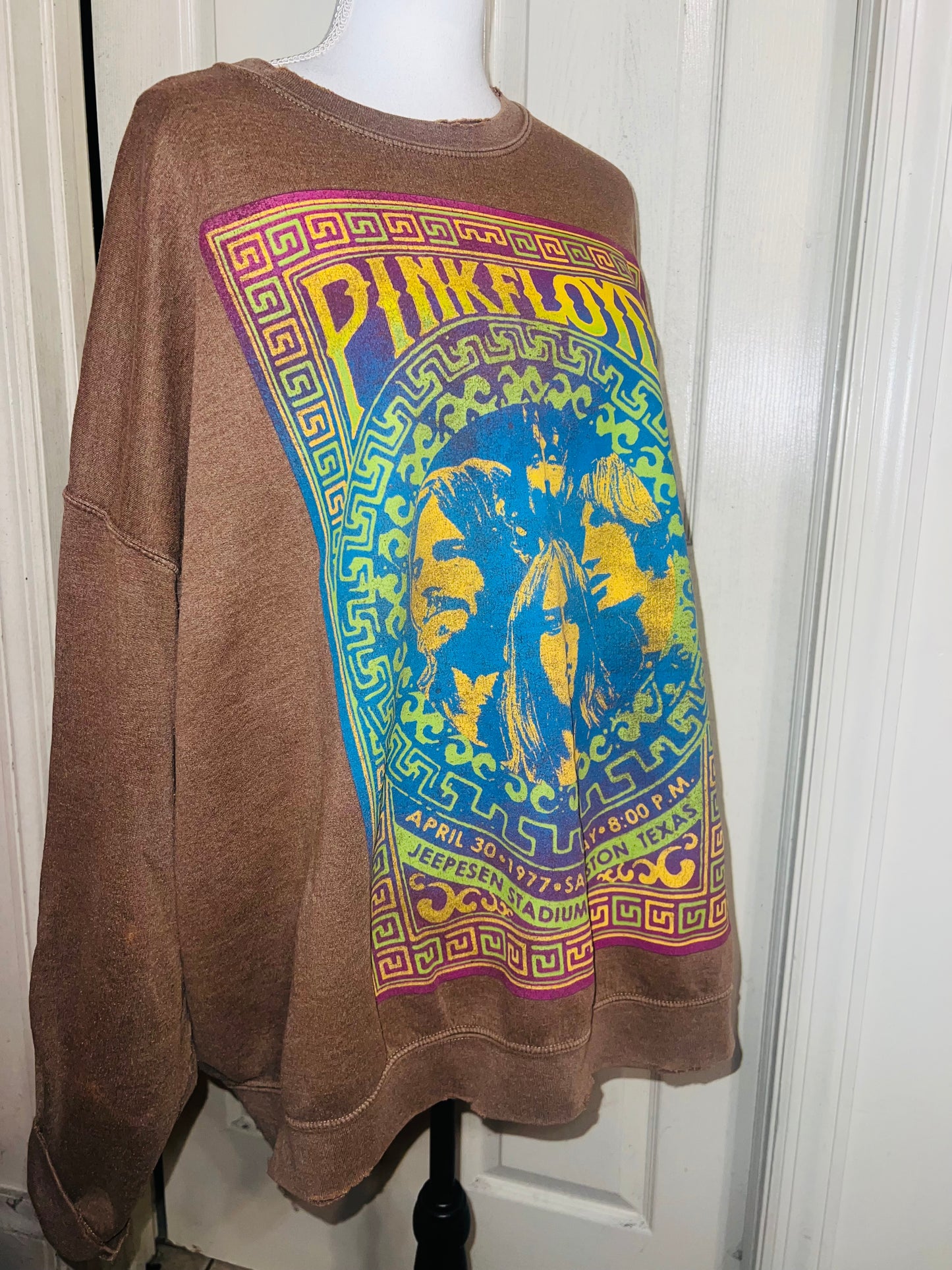 Pink Floyd Oversized Distressed Sweatshirt