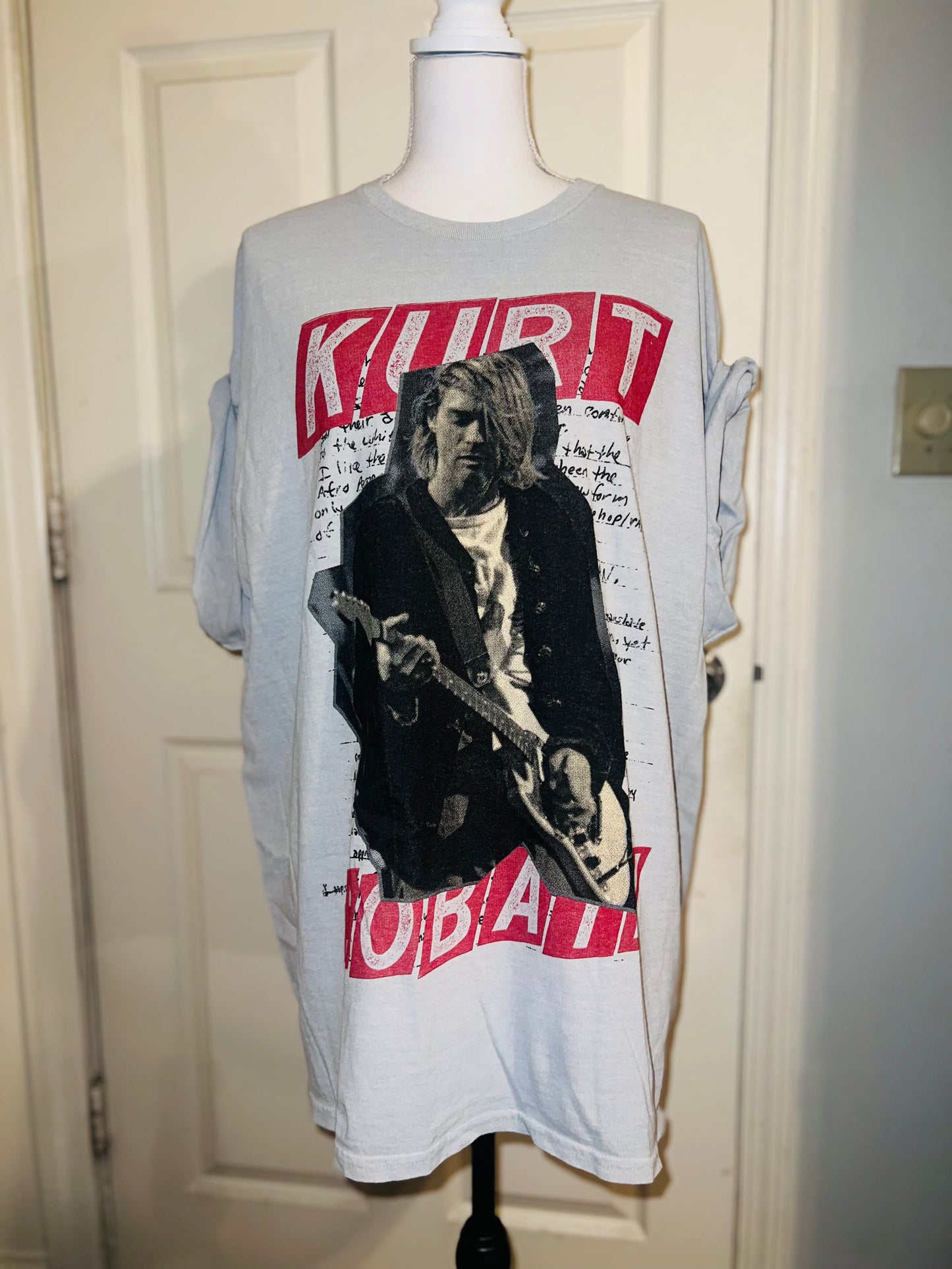 Kurt Cobain Oversized Distressed Tee