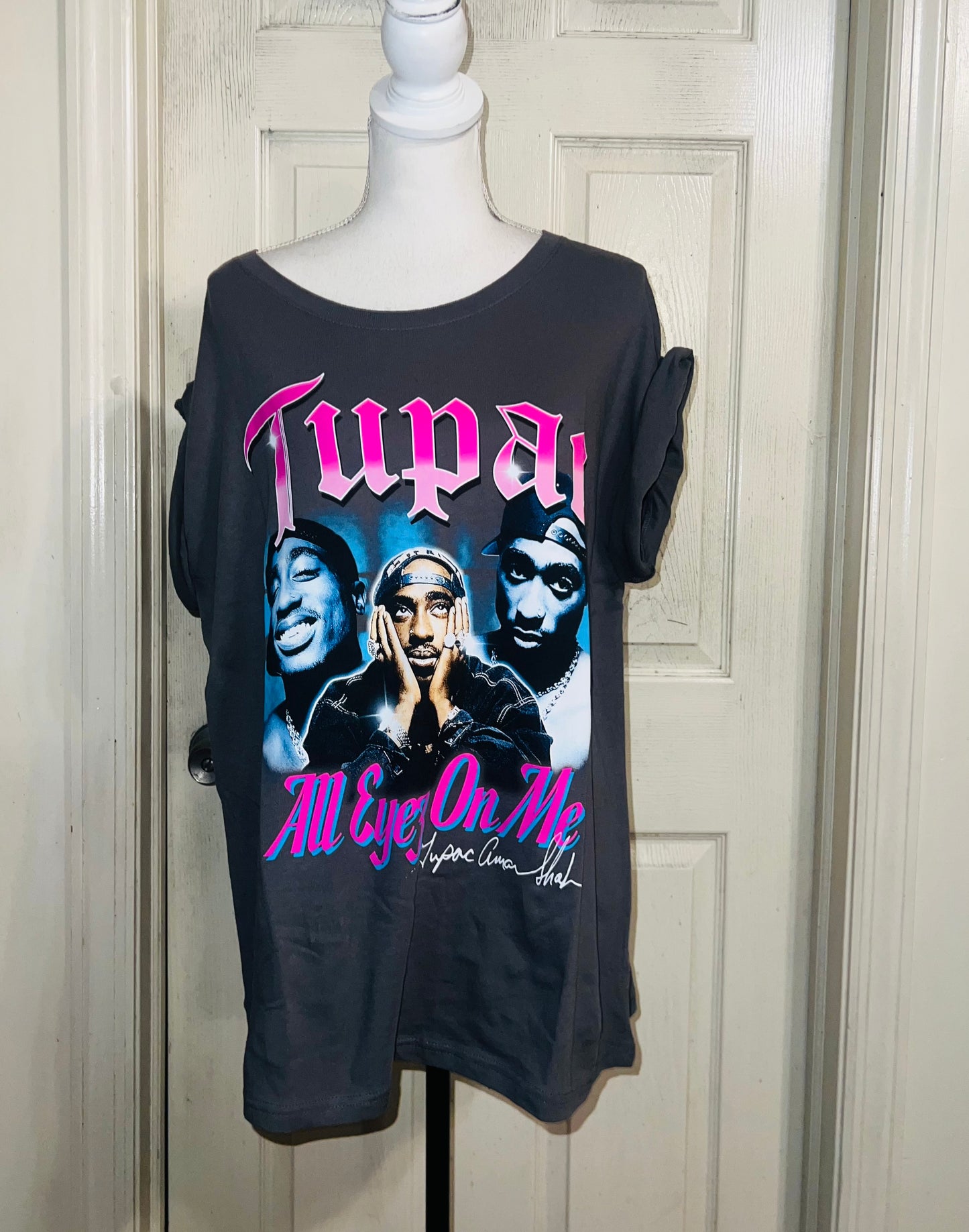 Tupac Oversized Distressed Tee