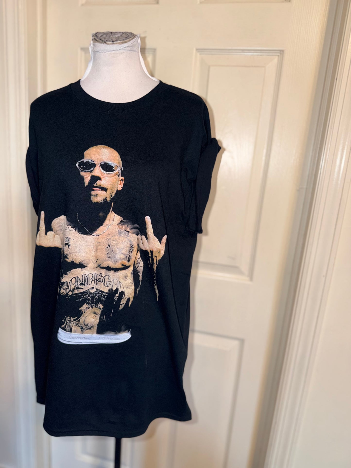 Justin Bieber Oversized Distressed Tee