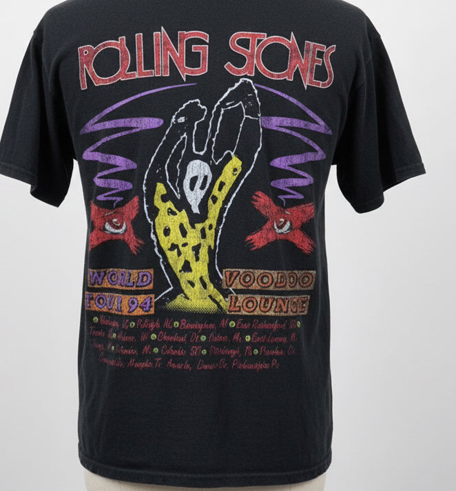 The Rolling Stones Double Sided Voodoo Oversized Distressed Tee