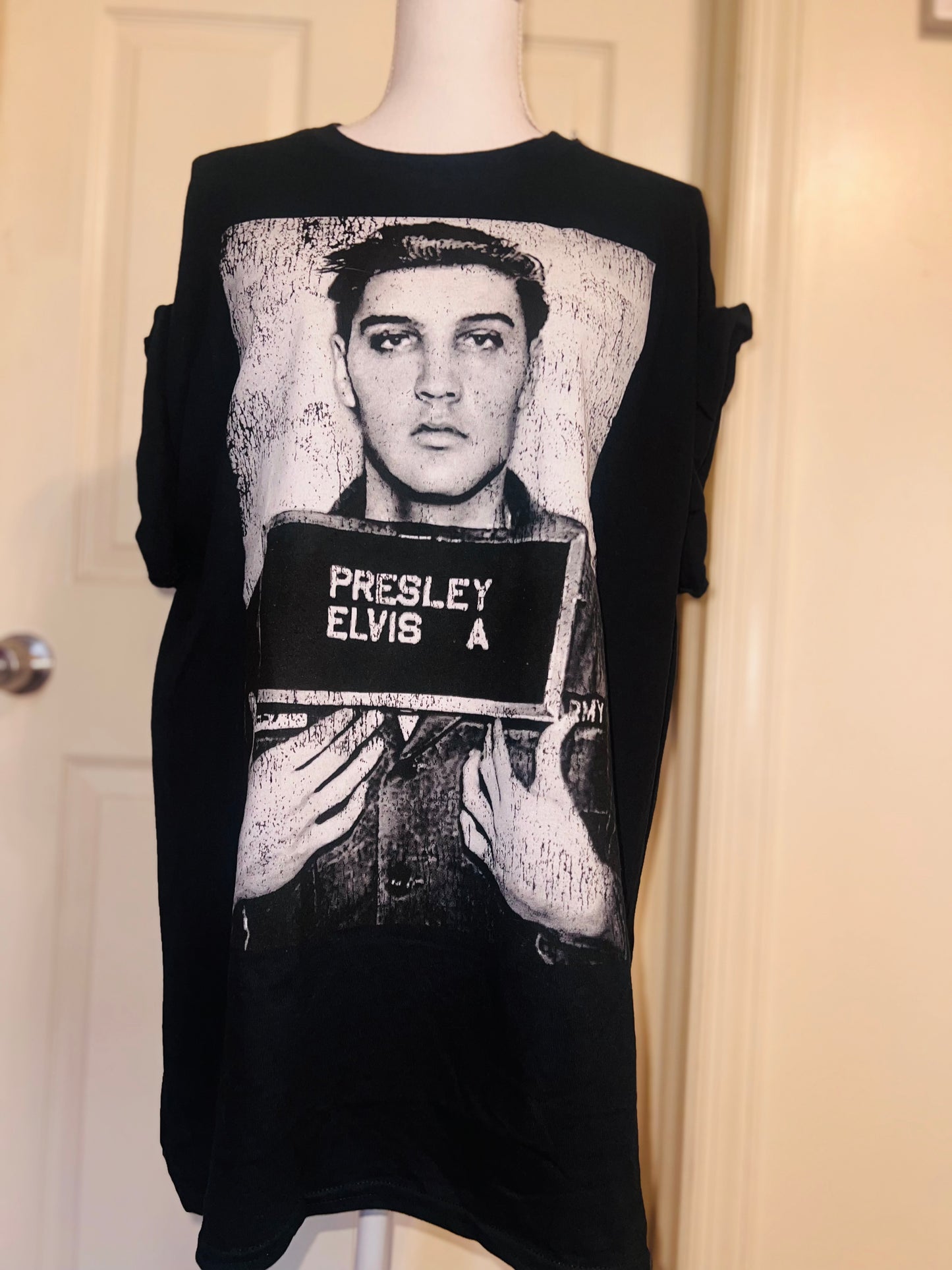 Elvis Oversized Distressed Tee