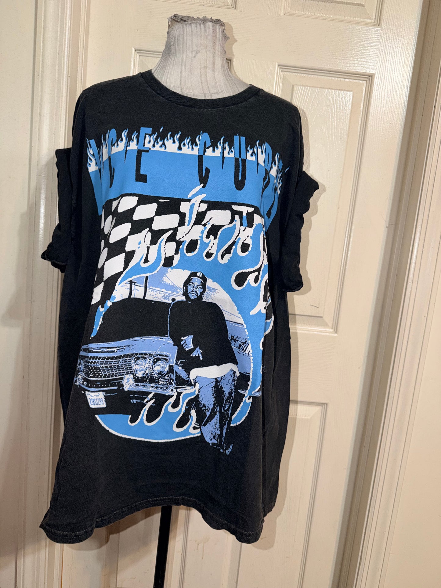 Ice Cube Double Sided Oversized Distressed Tee