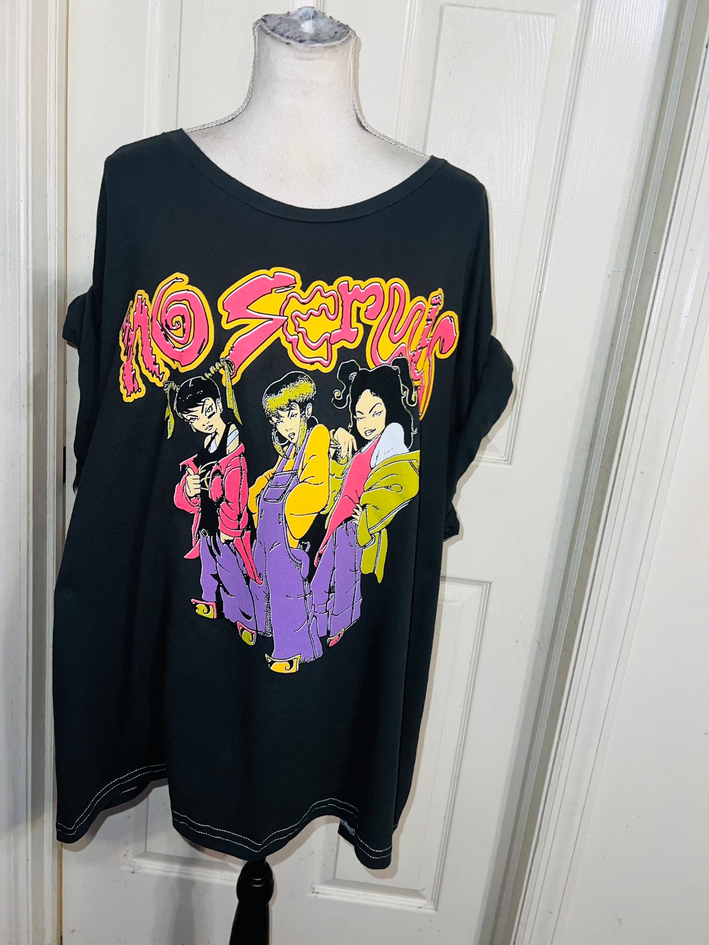 TLC Double Sided Oversized Distressed Tee