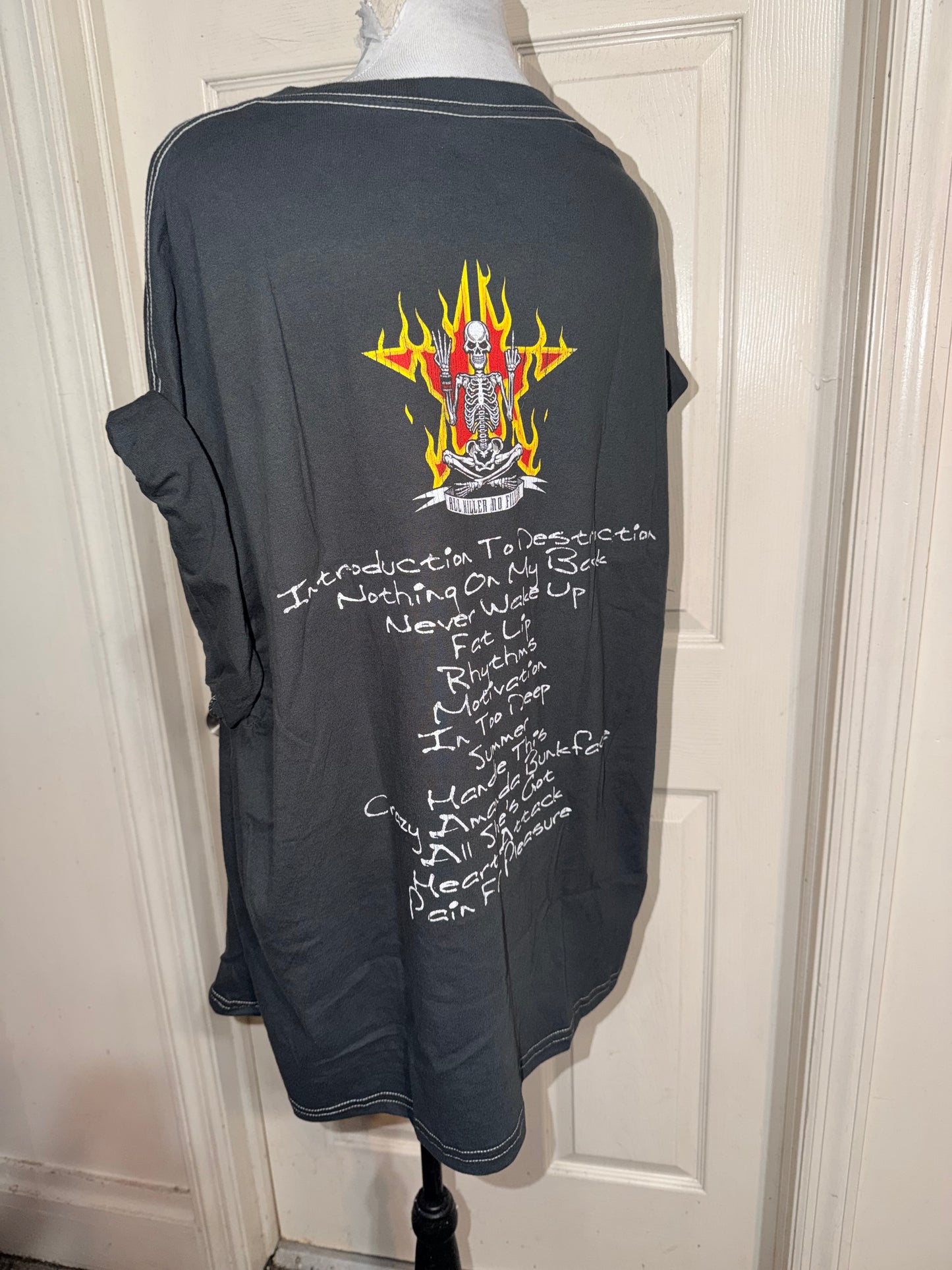 Sum 41 Double Sided Oversized Distressed Tee