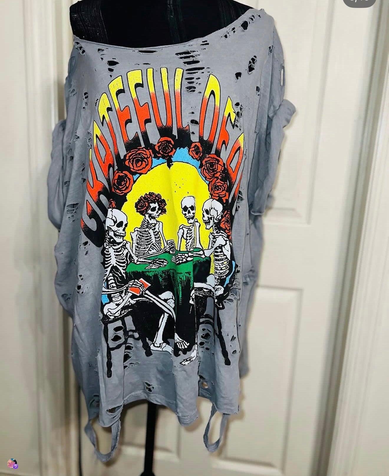 Grateful Dead Oversized Distressed Tee