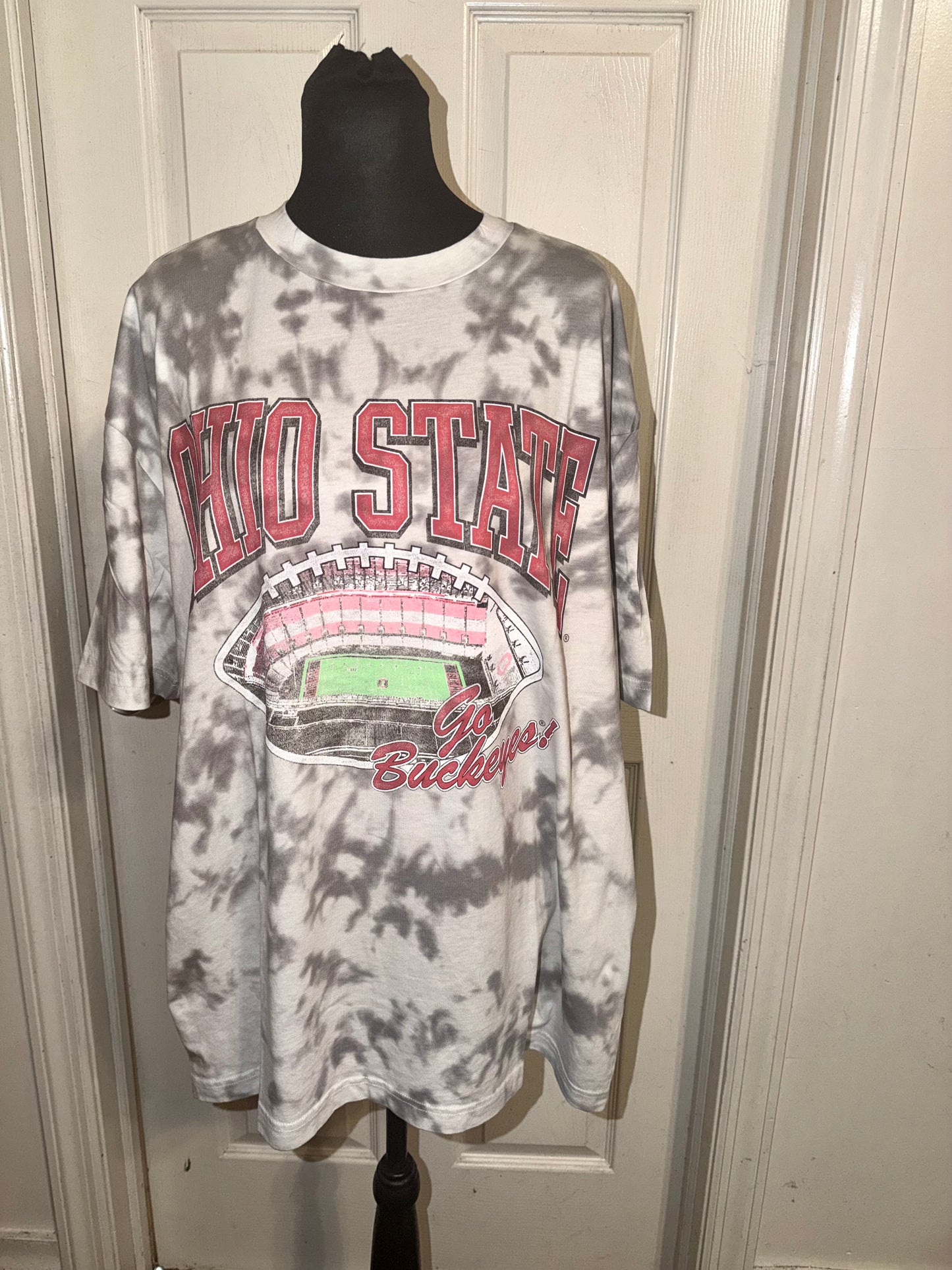 Ohio State Oversized Distressed Tee
