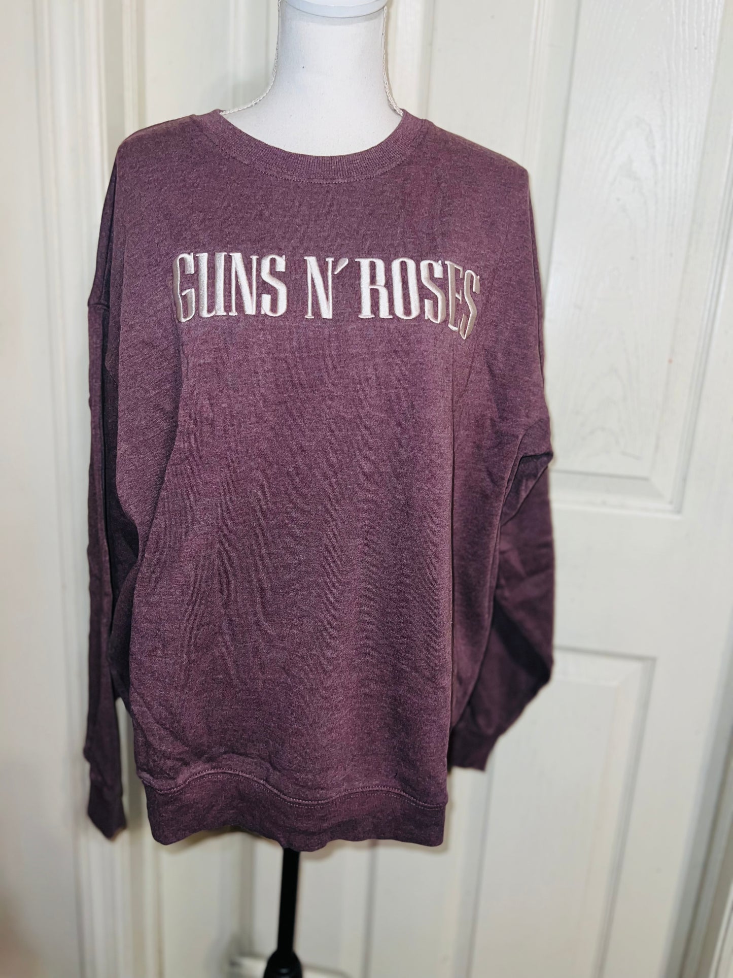 Guns n Roses Oversized Distressed Sweatshirt