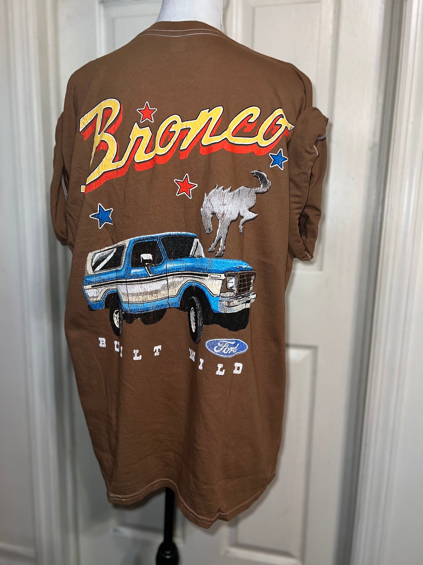 Ford Bronco Double Sided Oversized Distressed Tee