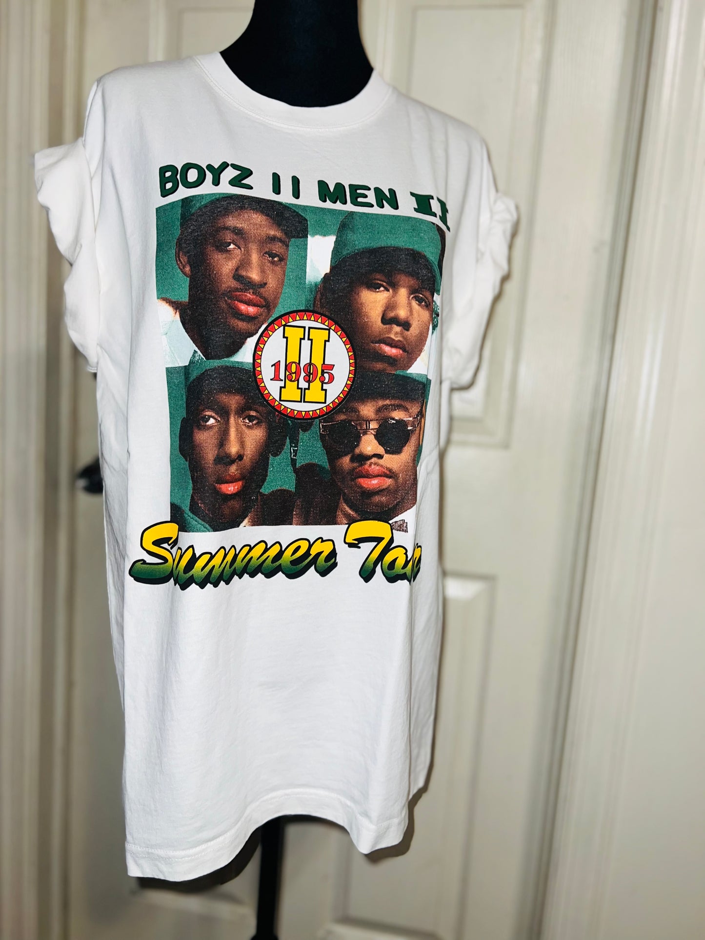 Boyz II Men Double Sided Oversized Distressed Tee