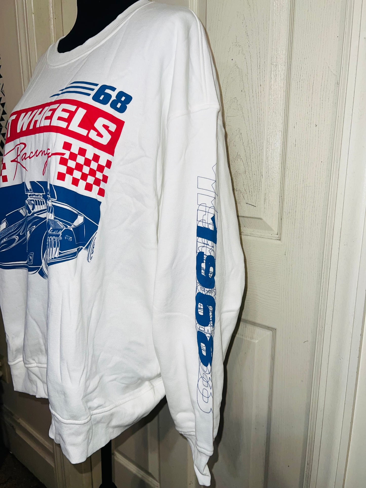 Hot Wheels Oversized Distressed Sweatshirt