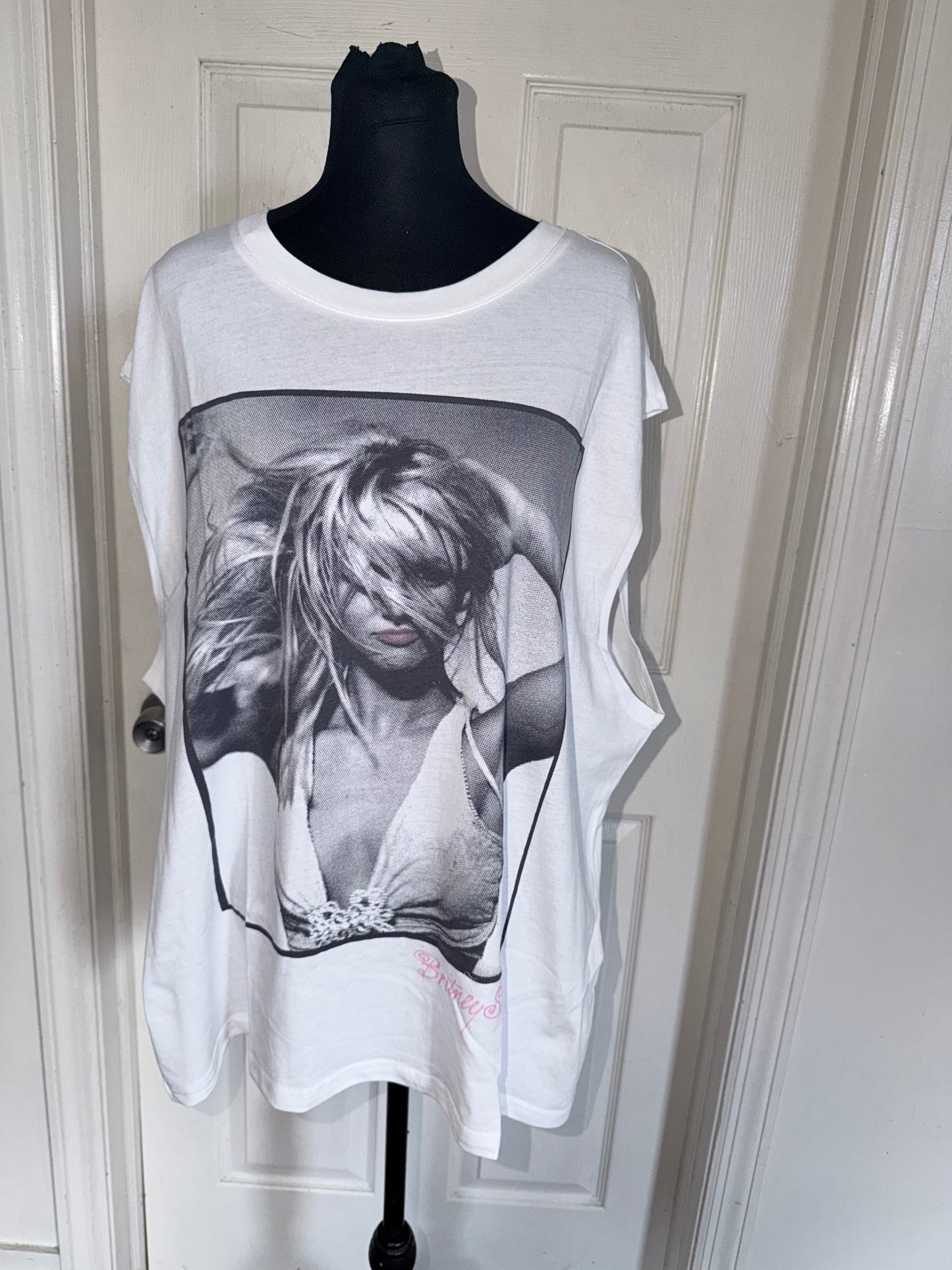 Britney Spears Oversized Distressed Tank