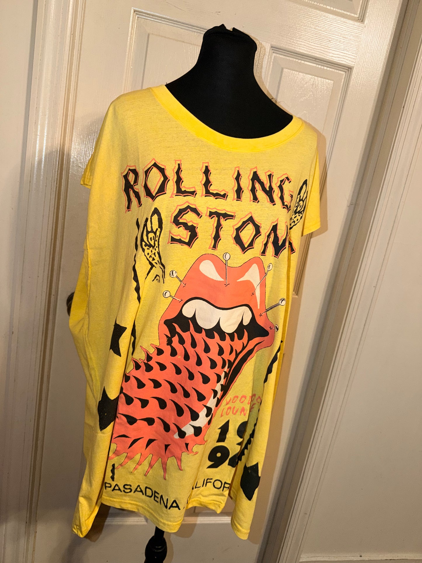 The Rolling Stones Oversized Distressed Tank