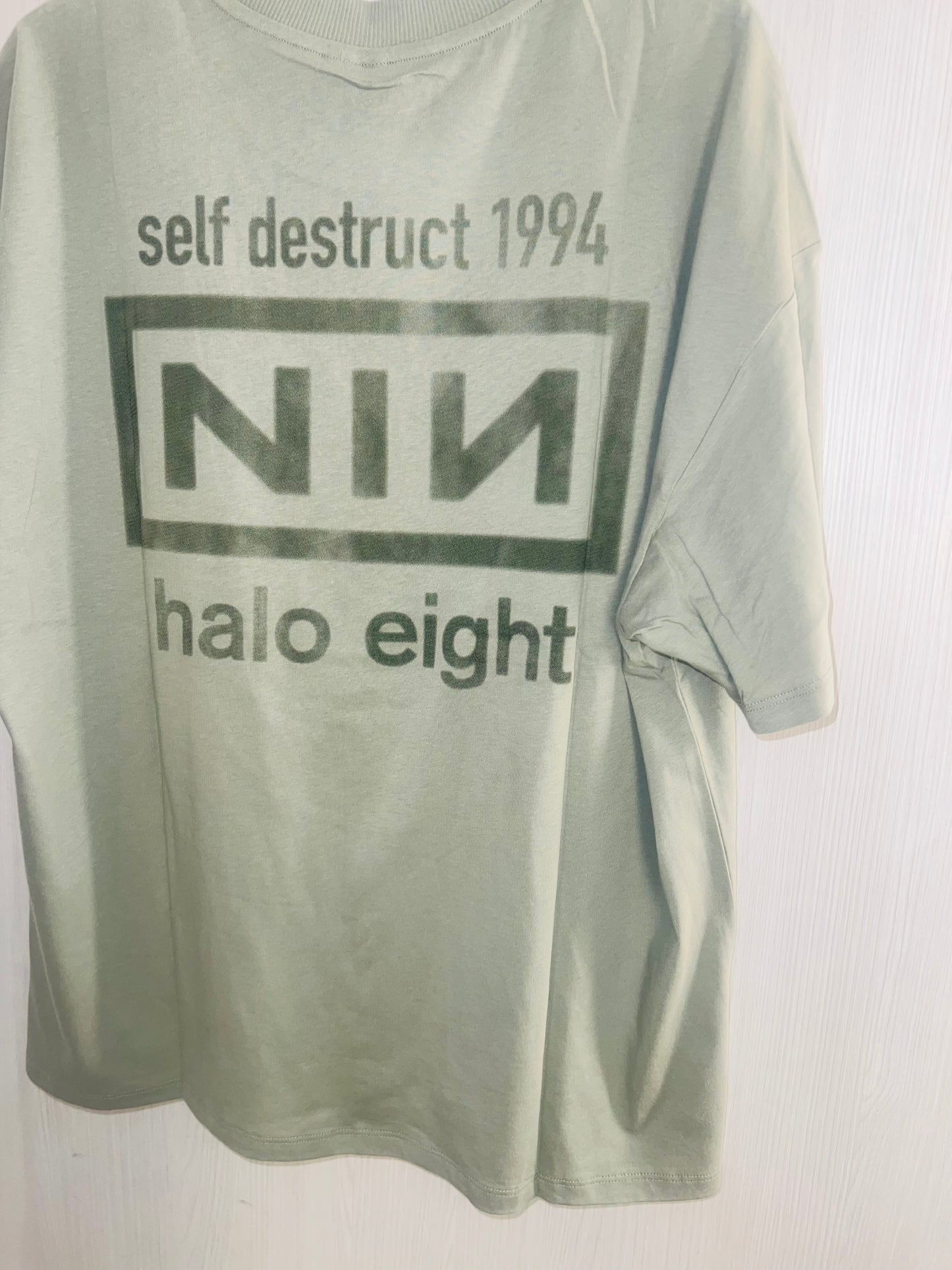 Nine Inch Nails Double Sided Oversized Distressed Tees