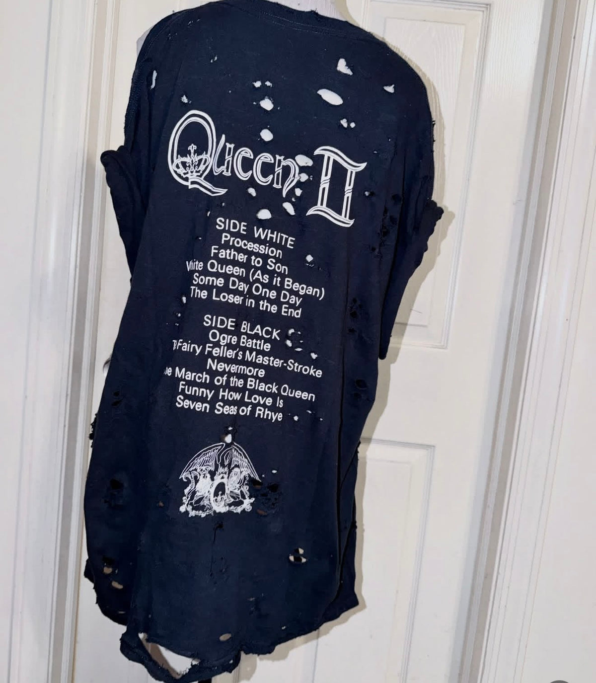 Queen Oversized Double Sided Distressed Tee