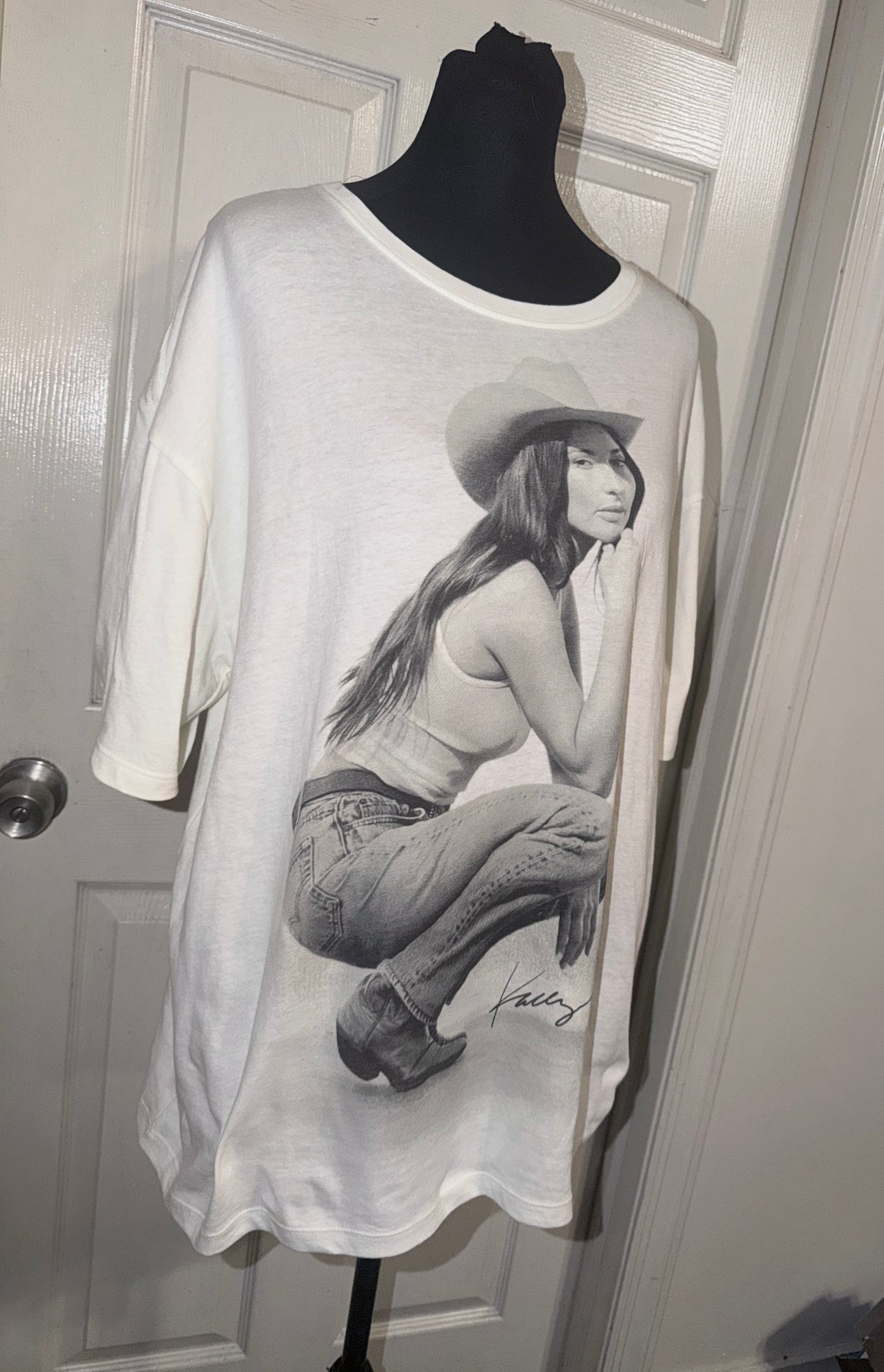 Kasey Musgraves Oversized Distressed Tee