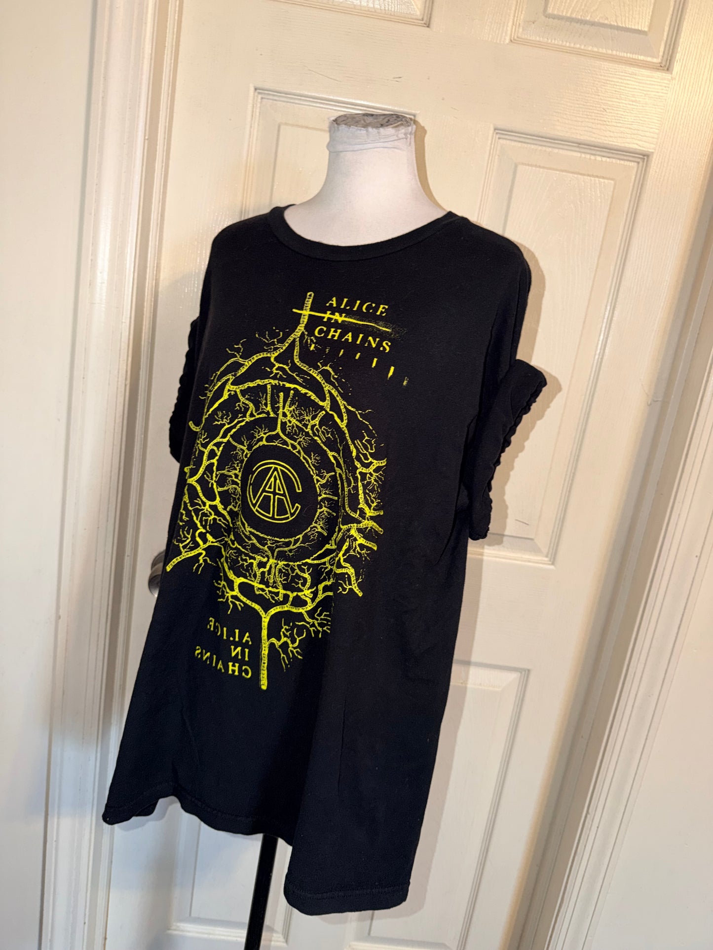 Alice In Chains Double Sided Oversized Distressed Tee