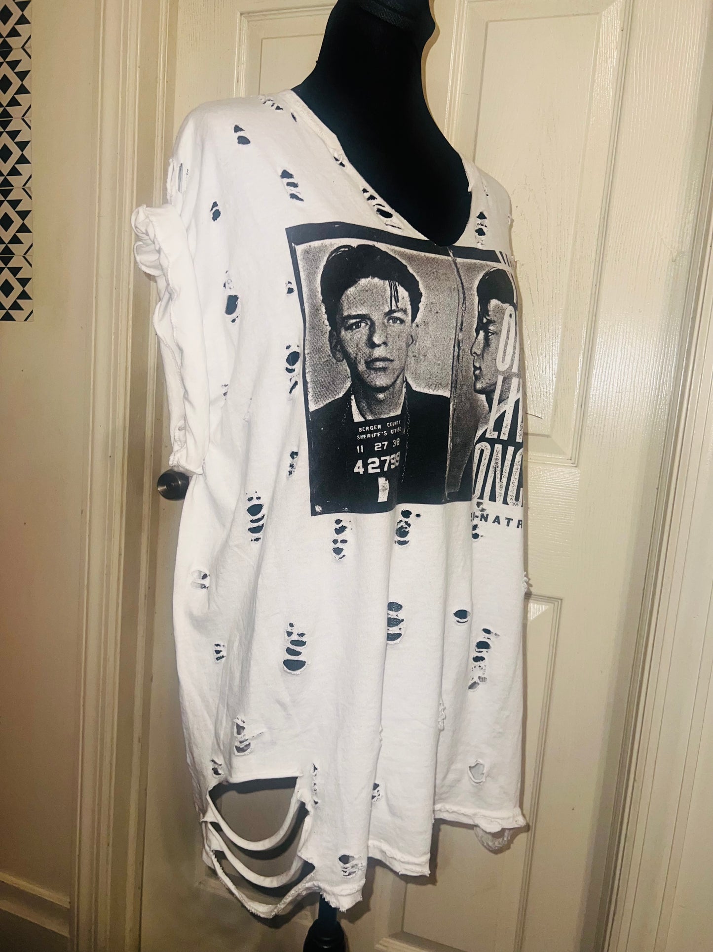 Frank Sinatra Oversized Distressed Tee