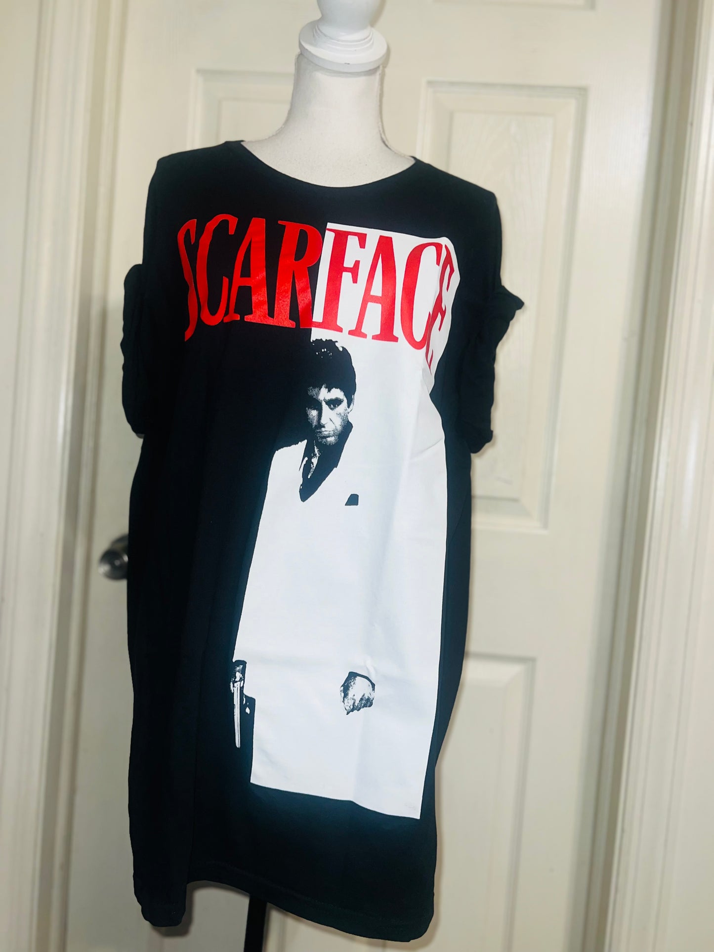 Scarface Oversized Distressed Tee
